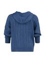 Trendyol - Blue Oversize Hooded Plus Size Cardigan