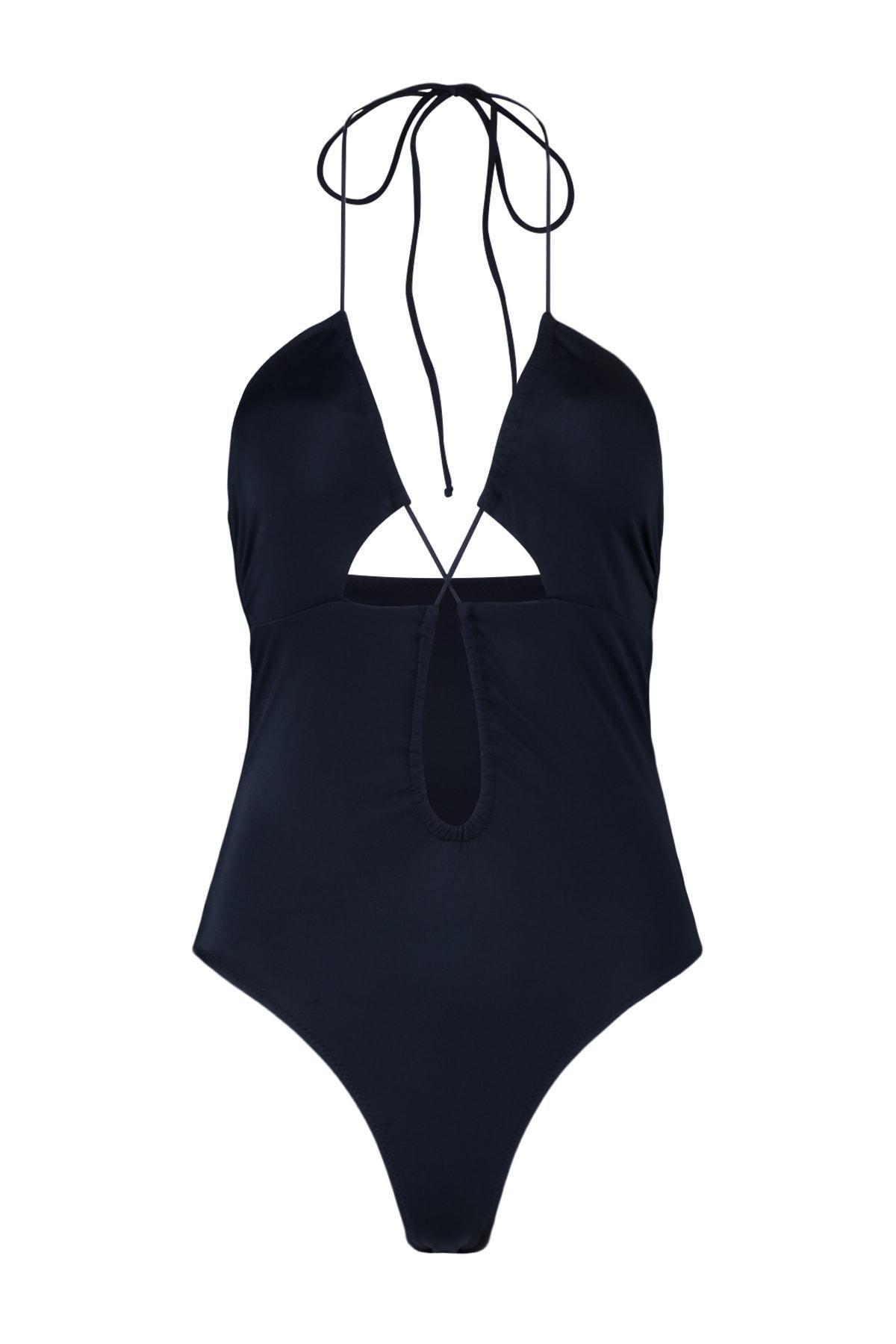 Trendyol - Black Cut Out Detailed Swimsuit