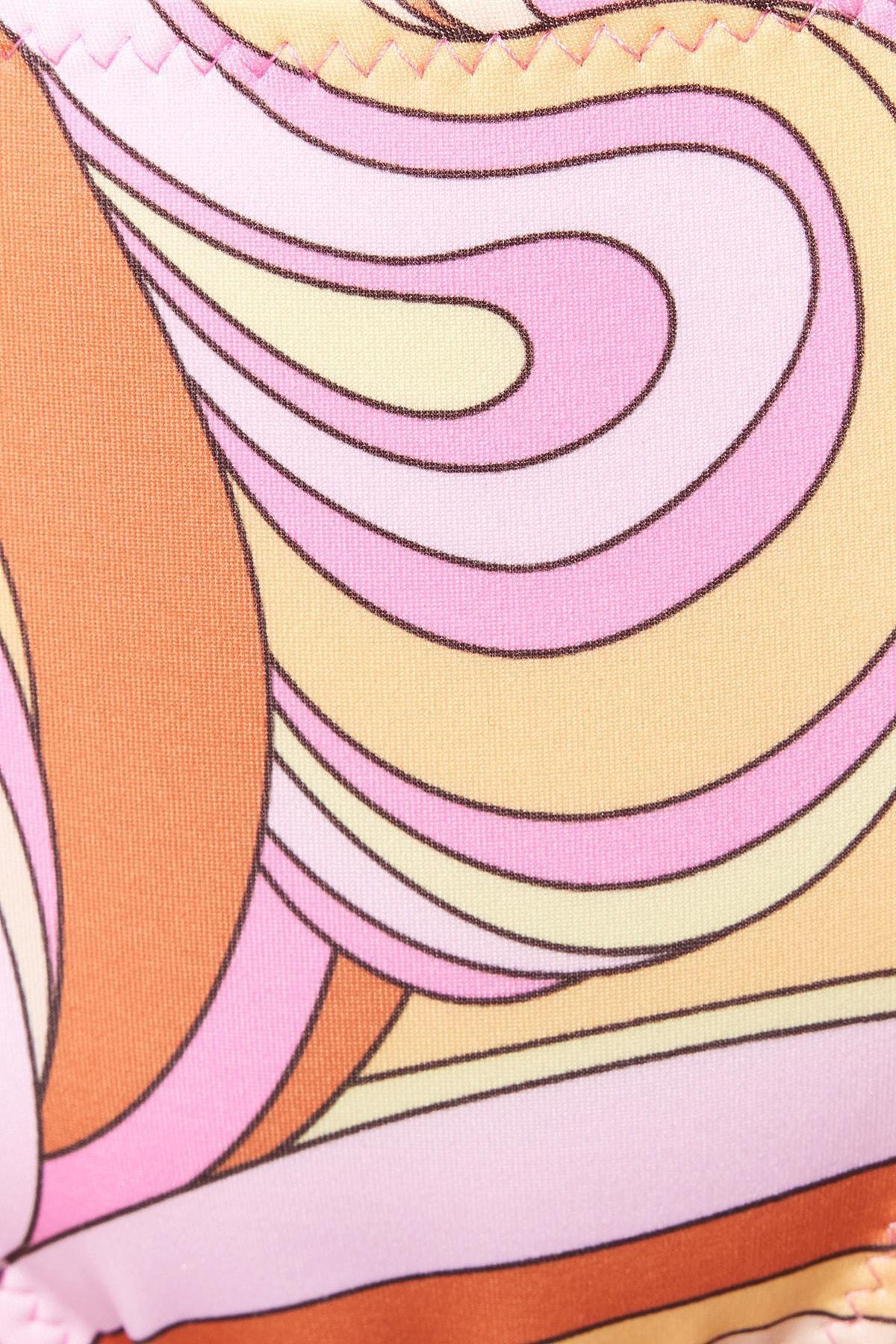 Orange Pattern Bikini Bottom, Orange, large image number 4