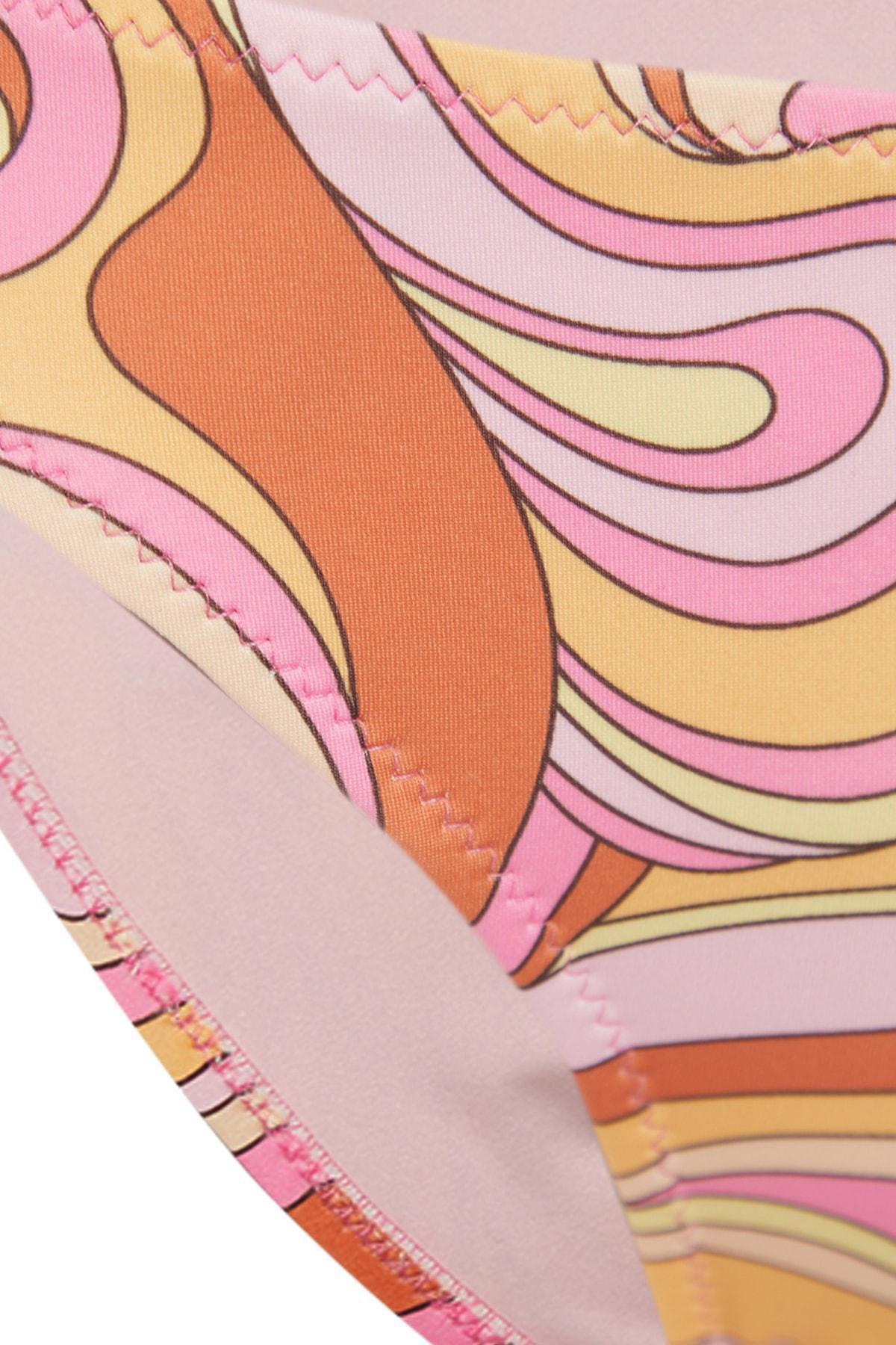 Orange Pattern Bikini Bottom, Orange, large image number 7