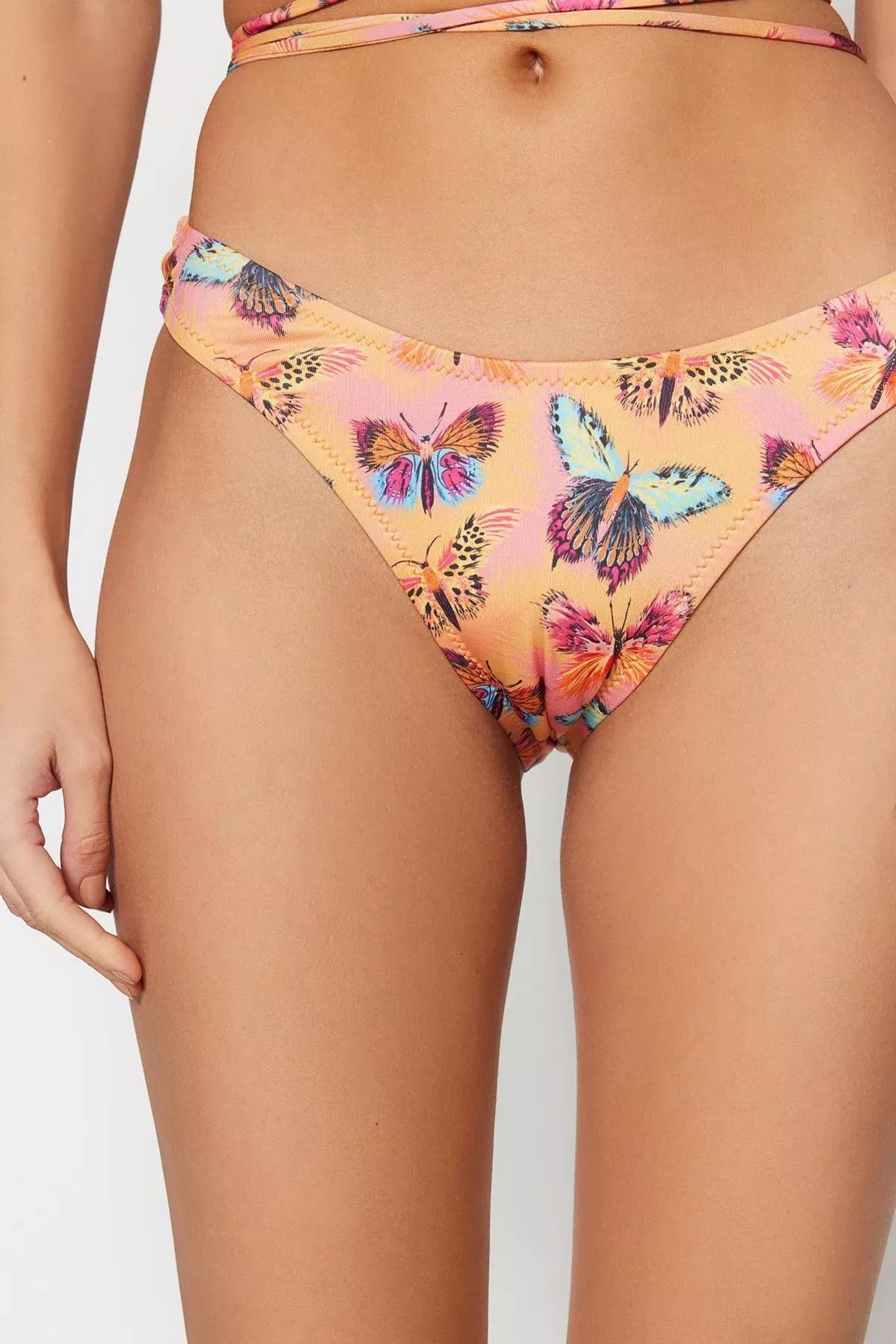 Multicolour Animal Print Bikini Bottom, Multicolor, large image number 4