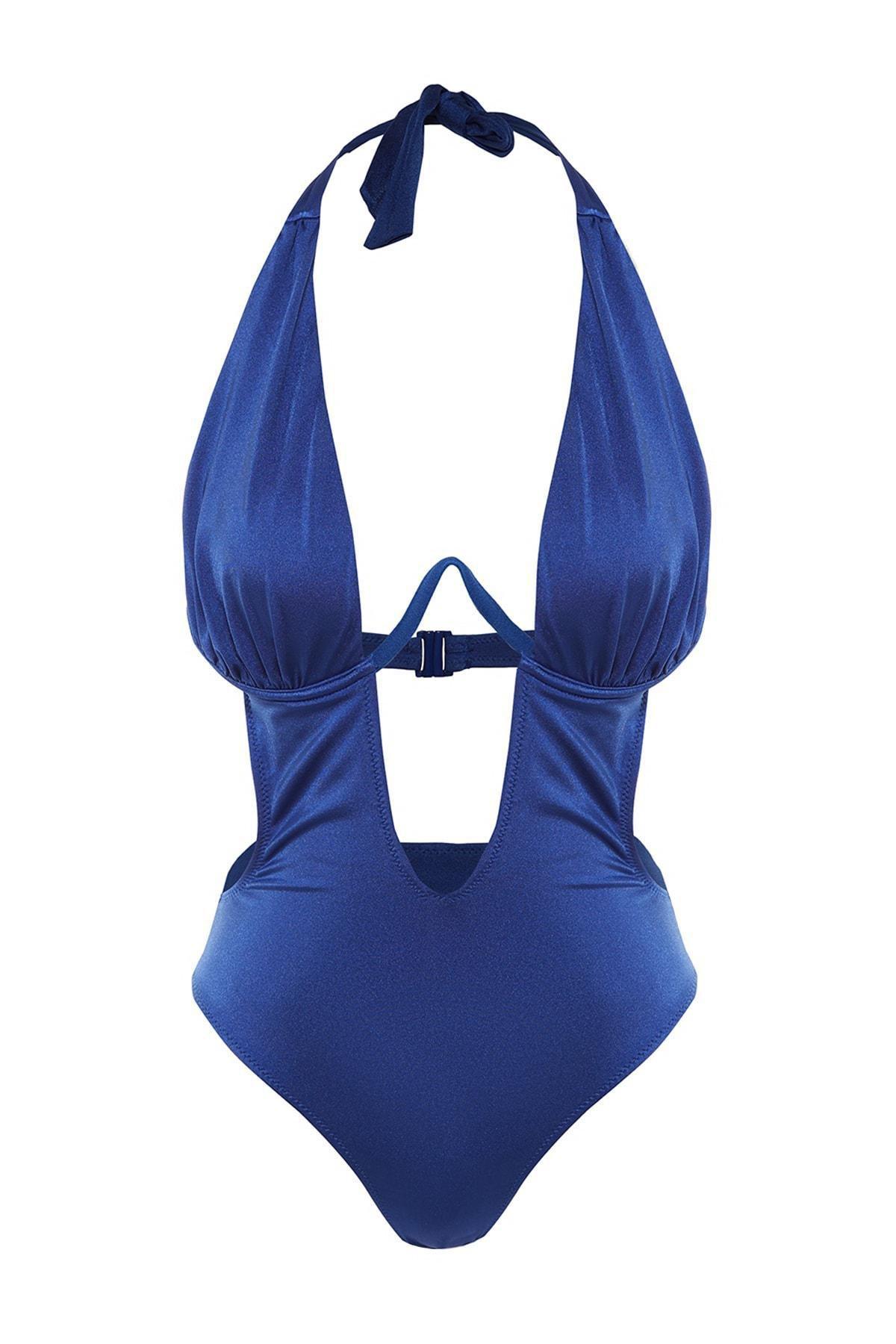 Trendyol - Navy Brazilian Swimsuit