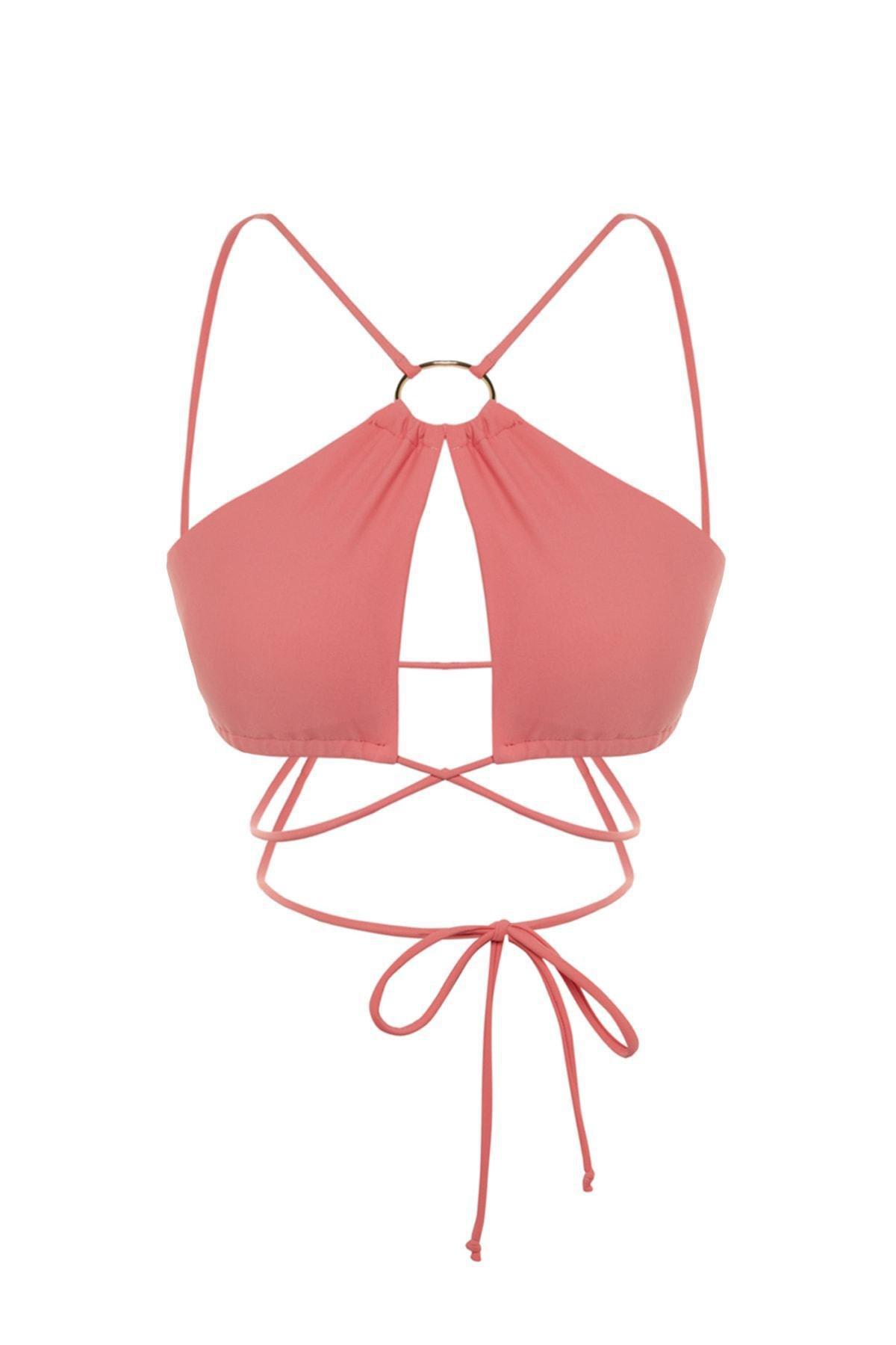 Pink Plain Bikini Top, , large image number 5