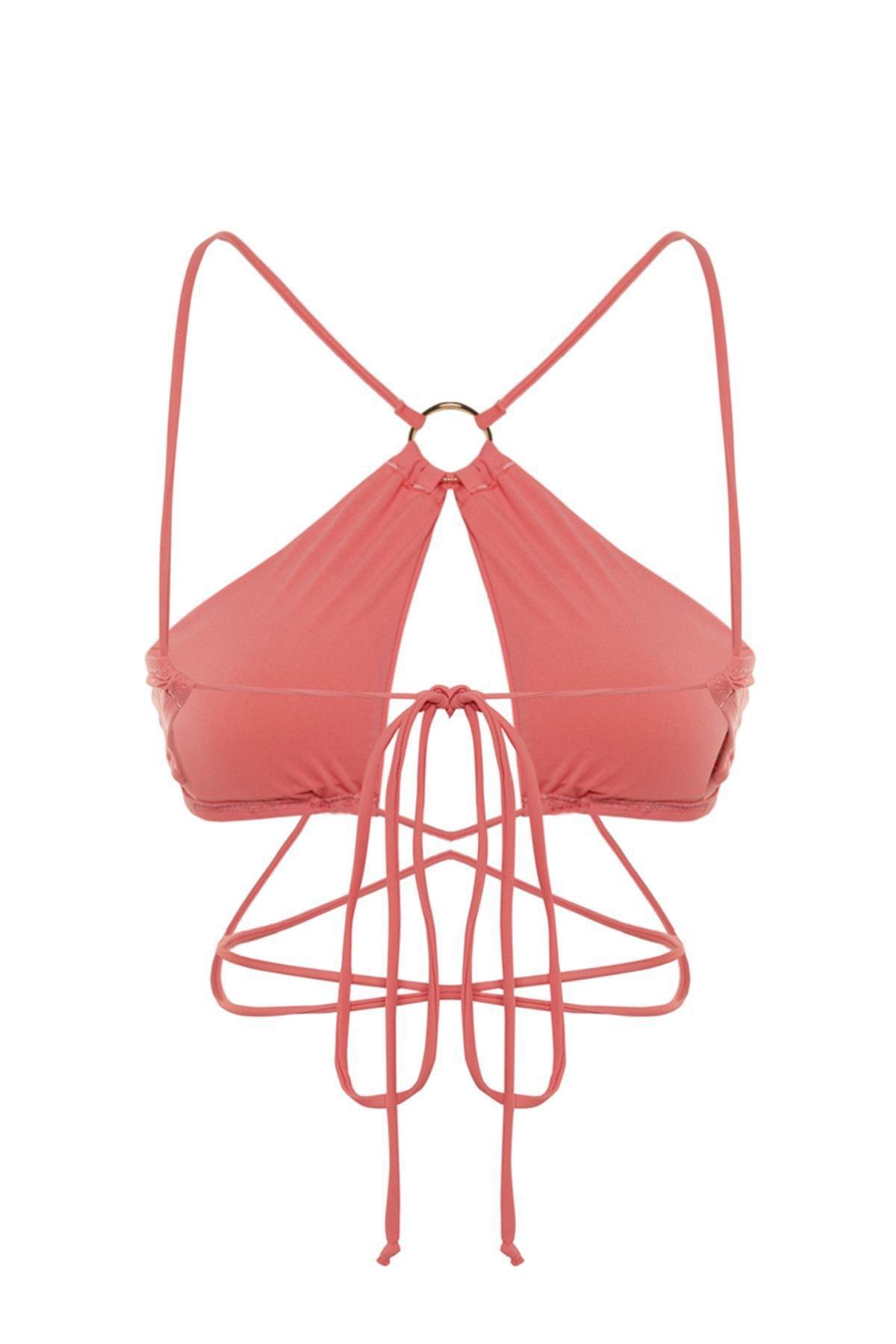 Pink Plain Bikini Top, , large image number 7
