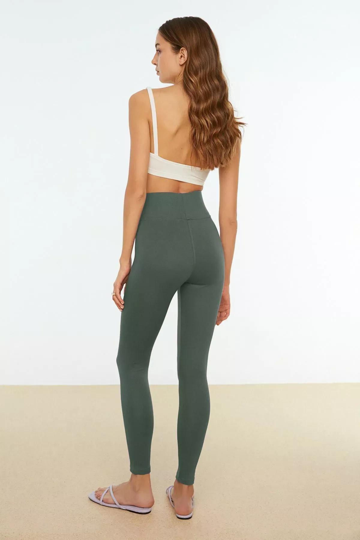 Green Elastic Waist Tights, , large image number 5