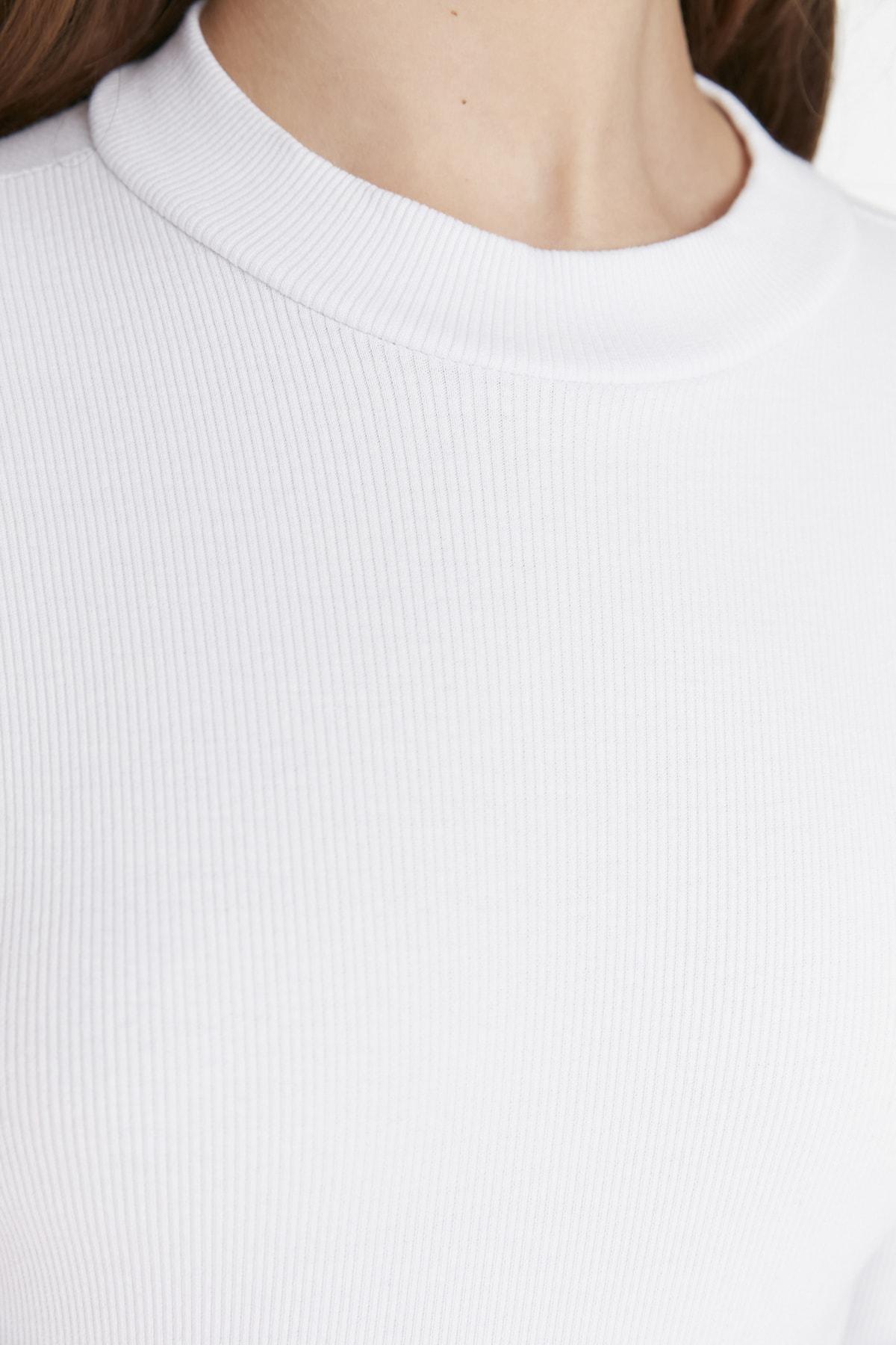 White Fitted Bodysuit, , large image number 7