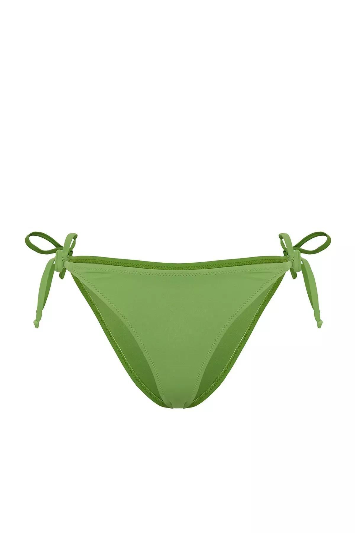 Green Laced Brazilian Bikini Bottom, , large image number 4