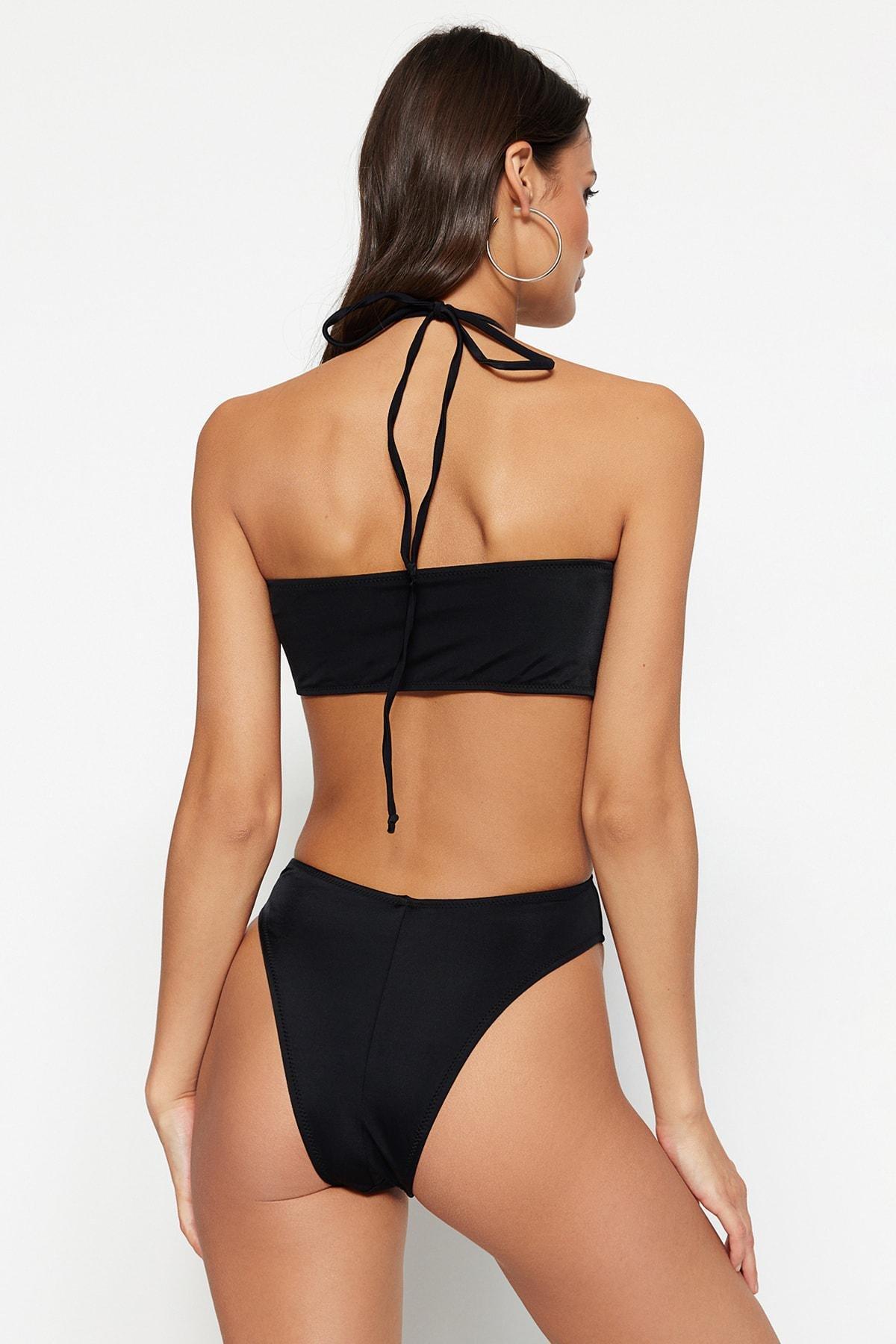 Trendyol - Black Accessory Detailed Swimsuit