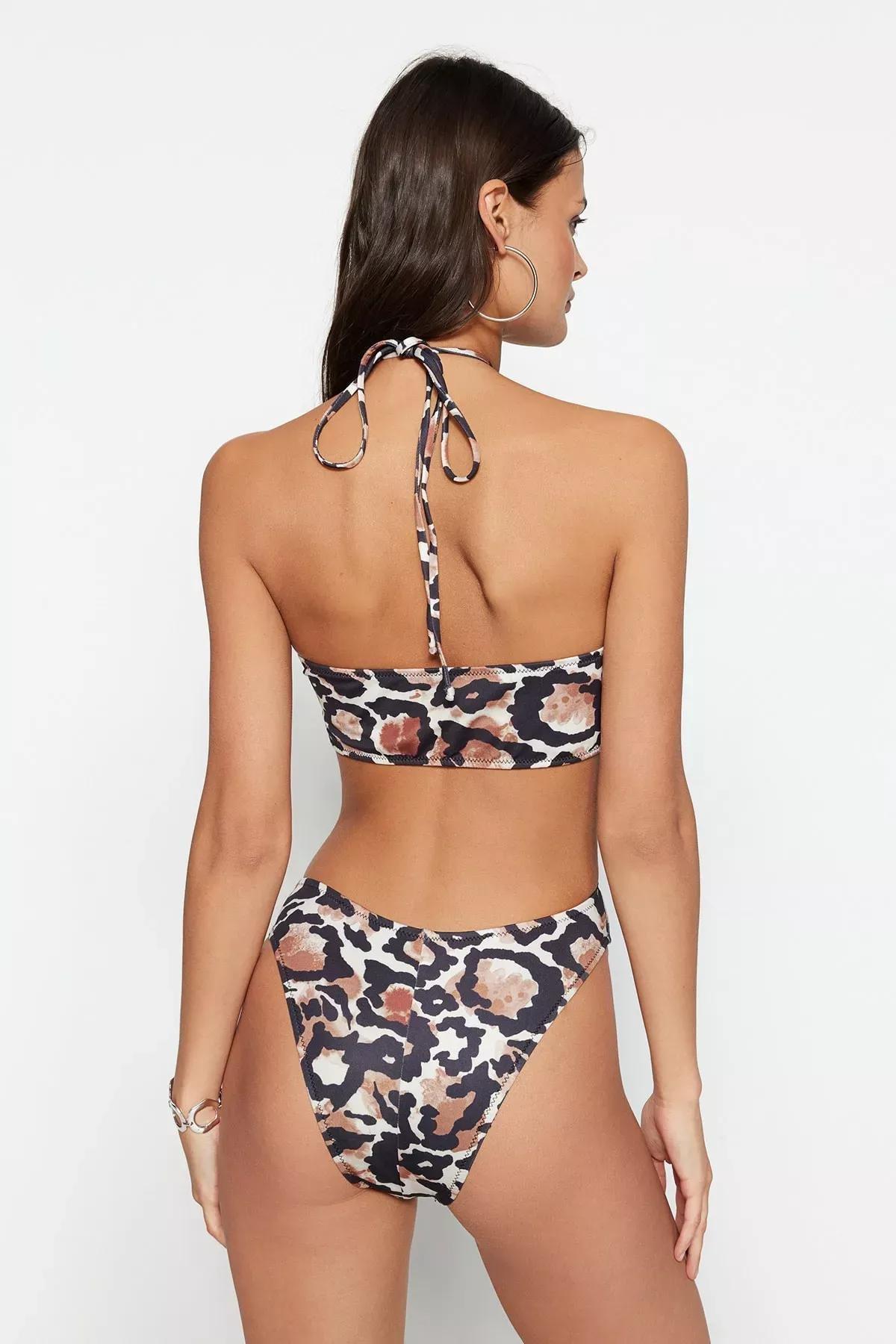 Multicolour Leopard Swimsuit, , large image number 4