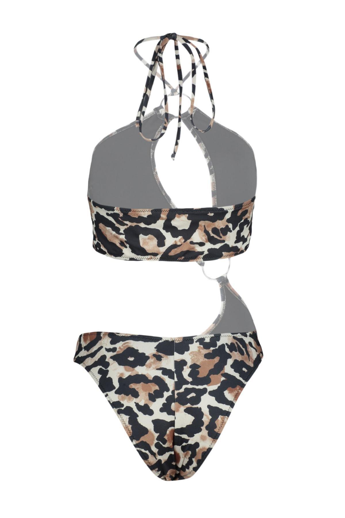 Multicolour Leopard Swimsuit, , large image number 8