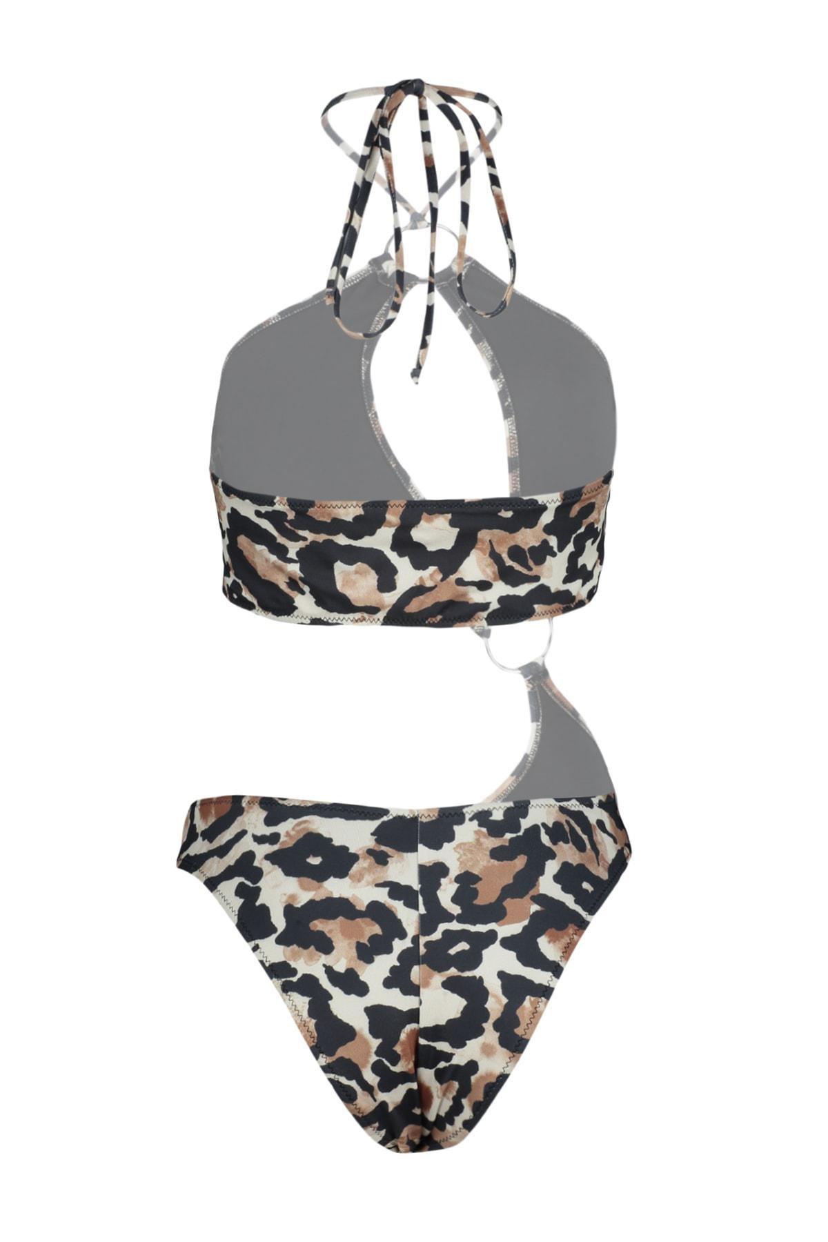 Trendyol - Multicolour Leopard Swimsuit
