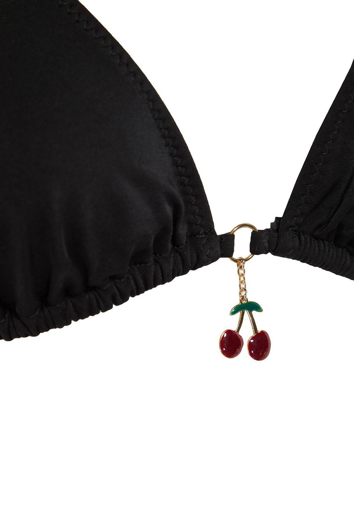 Black Triangle Bikini Top, , large image number 5