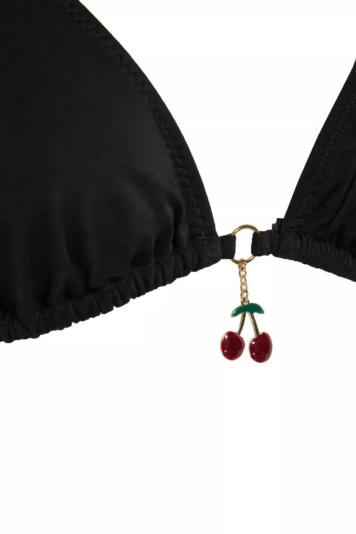 Black Triangle Bikini Top, , large image number 5