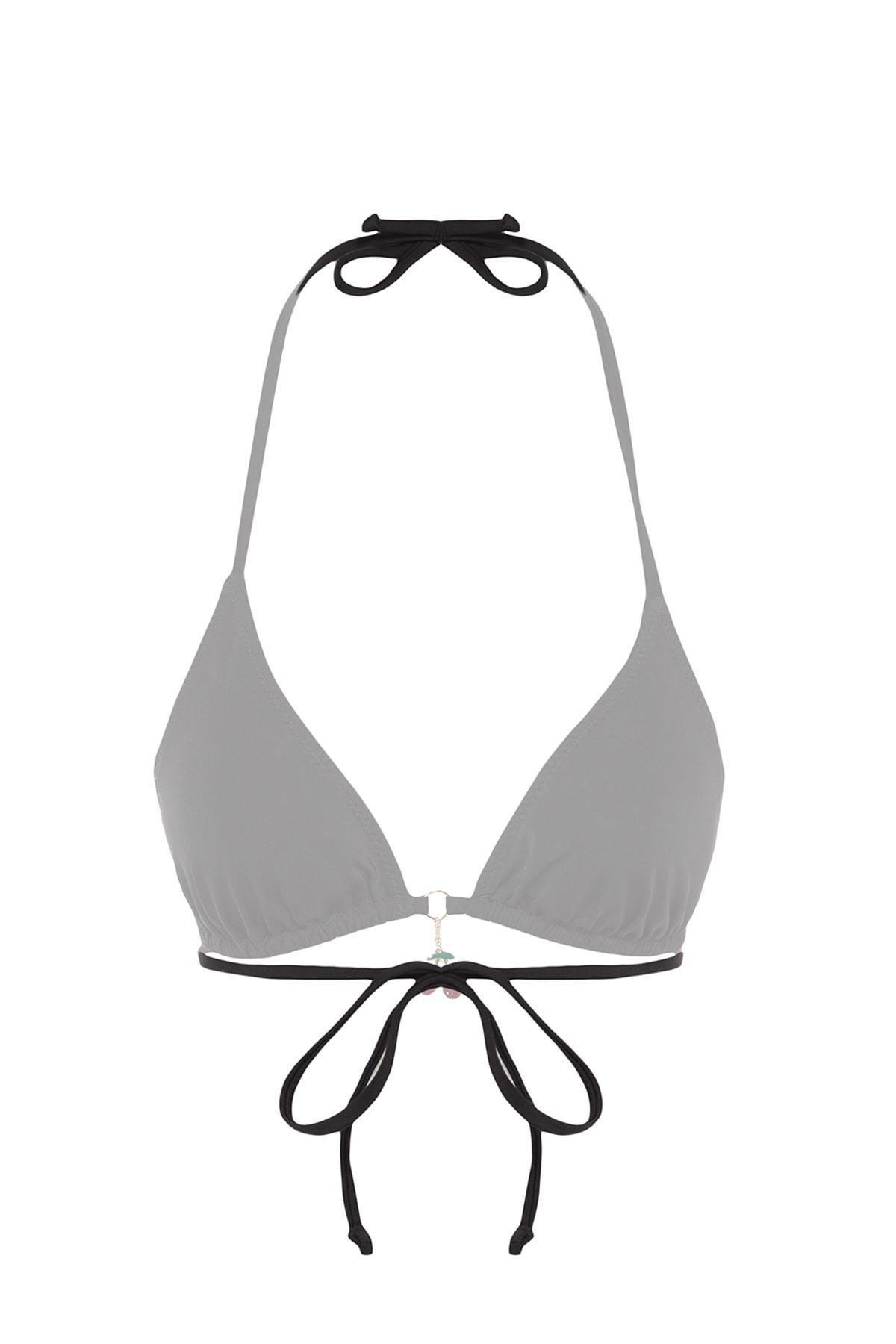 Black Triangle Bikini Top, , large image number 6