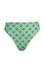 Trendyol - Green Ethnic Pattern Bikini Bottom