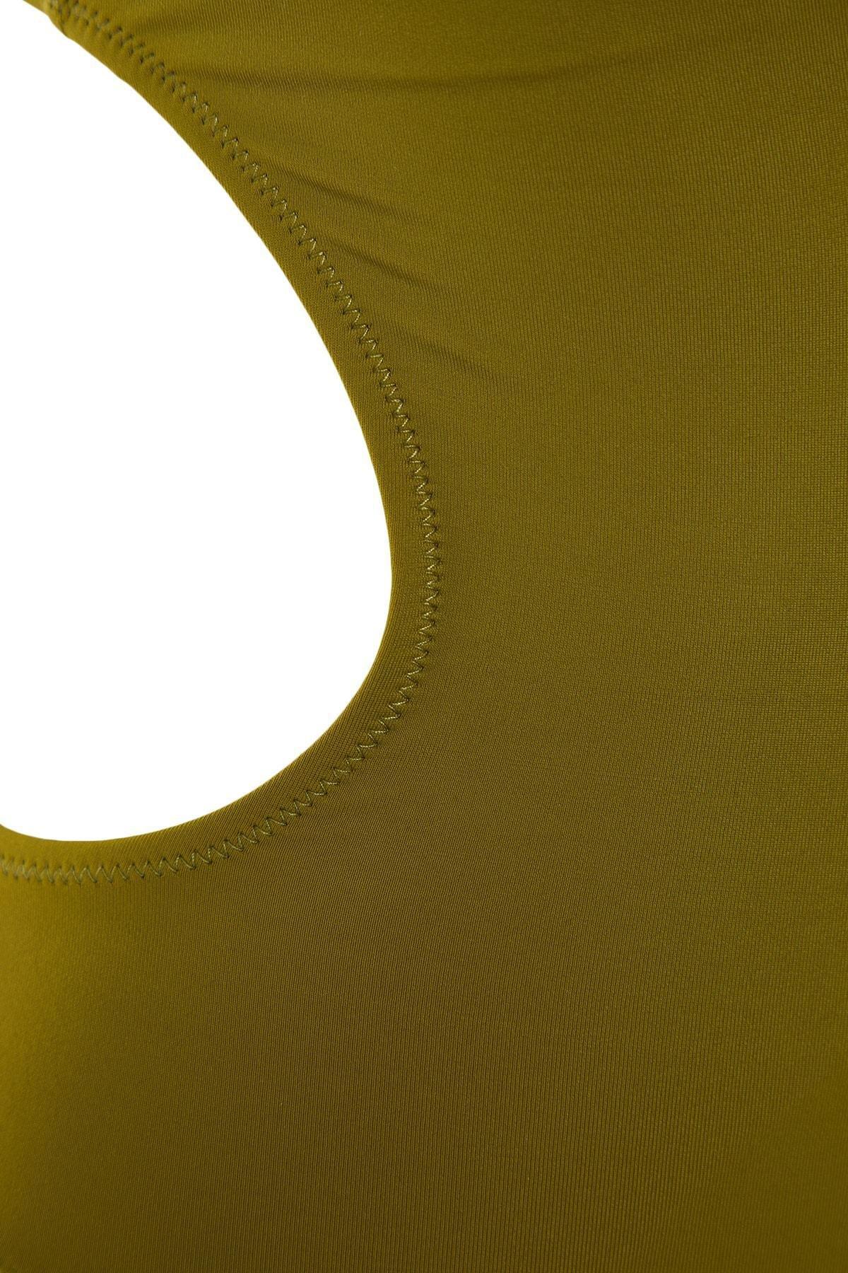 Green Cut Out Swimsuit, Green, large image number 7