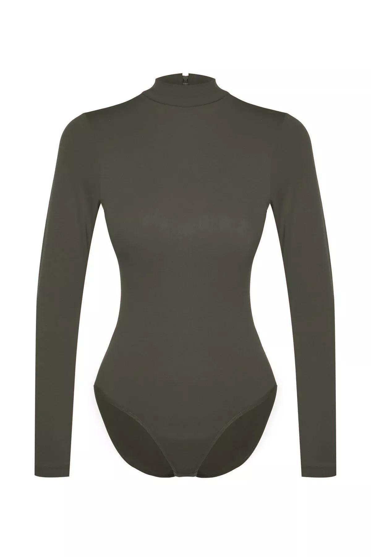 Burgundy Belted Woven Flowy Jumpsuit, Khaki, medium