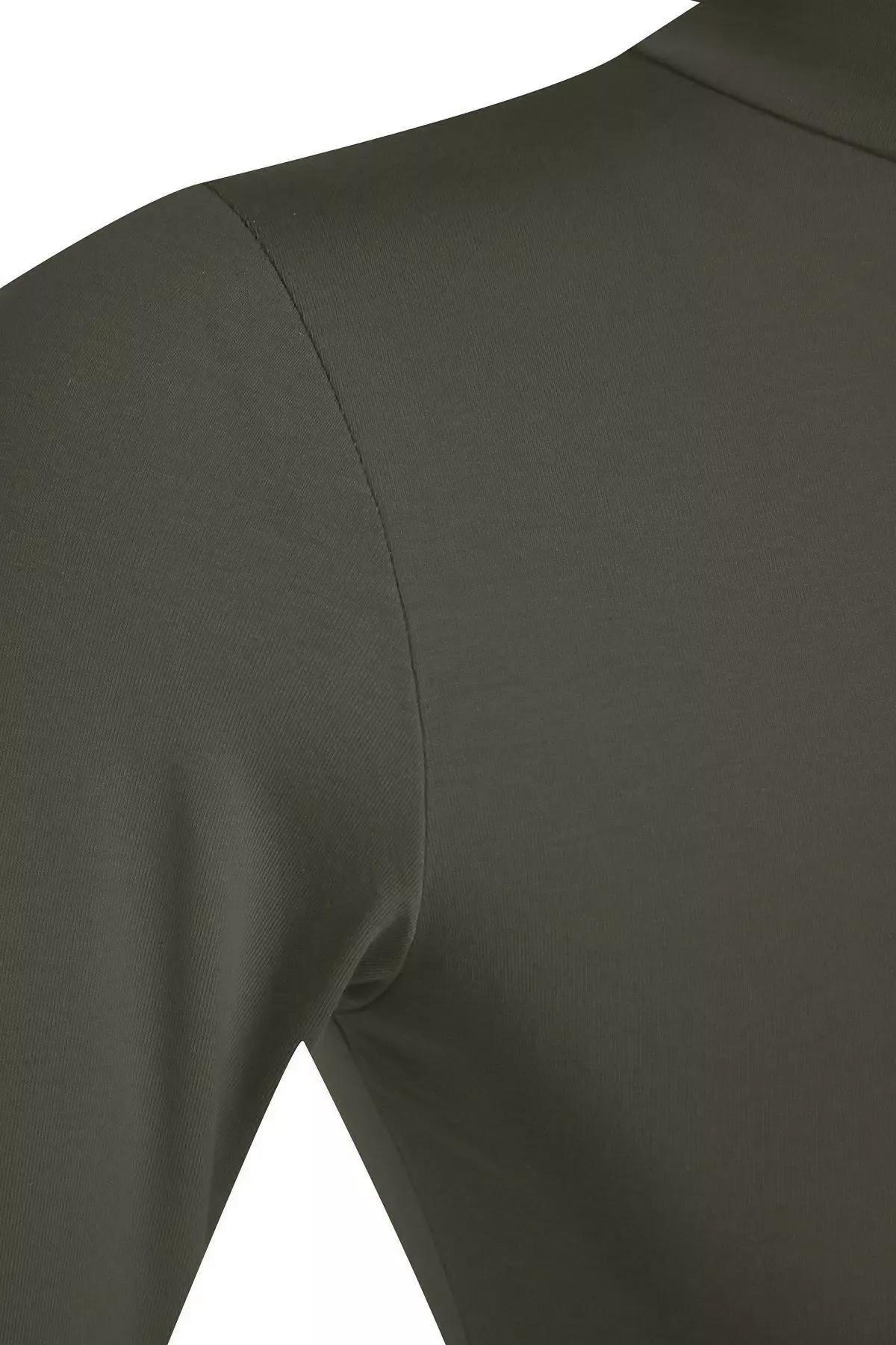 Burgundy Belted Woven Flowy Jumpsuit, Khaki, medium