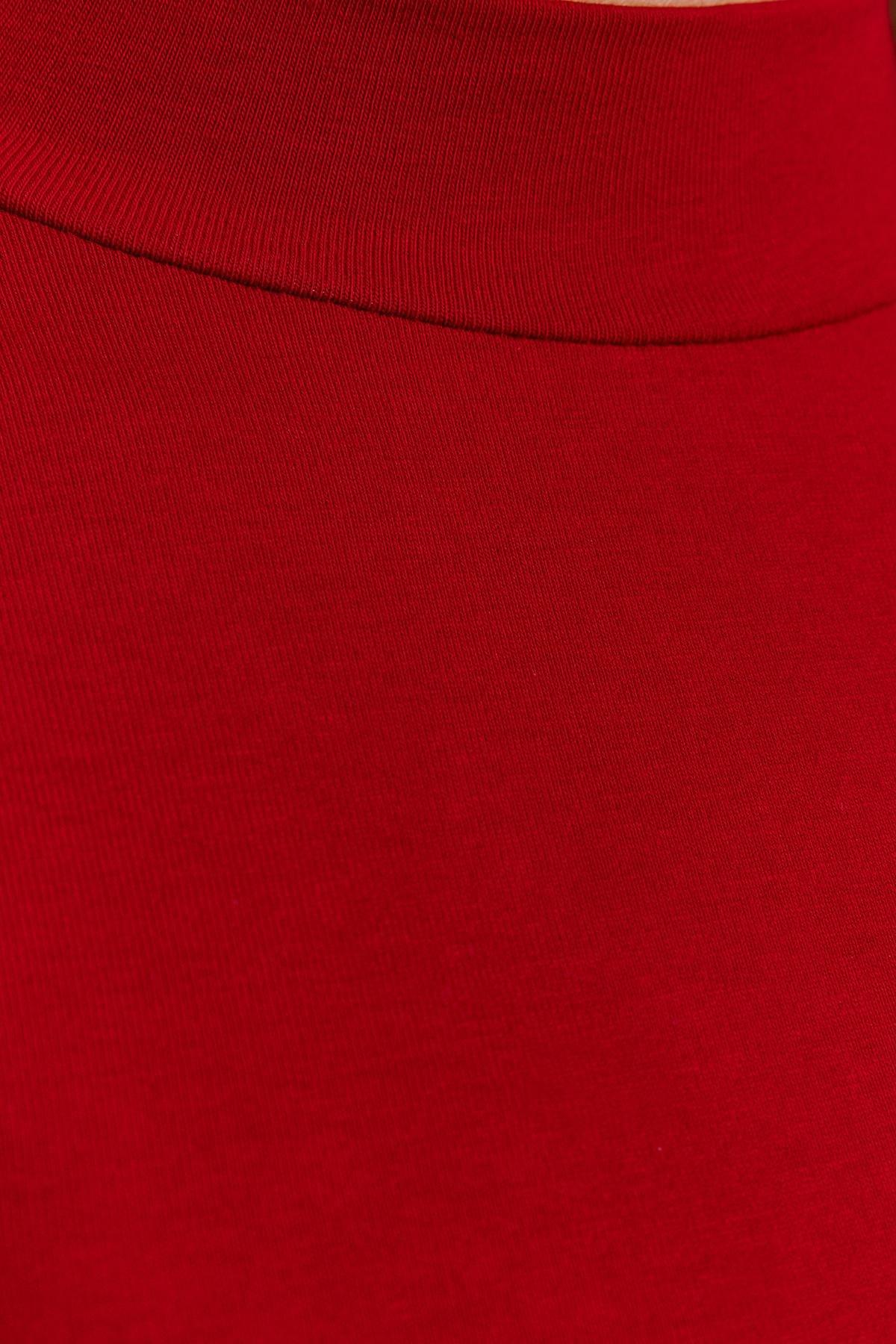 Red Turtleneck Long Sleeve Bodysuit, , large image number 3