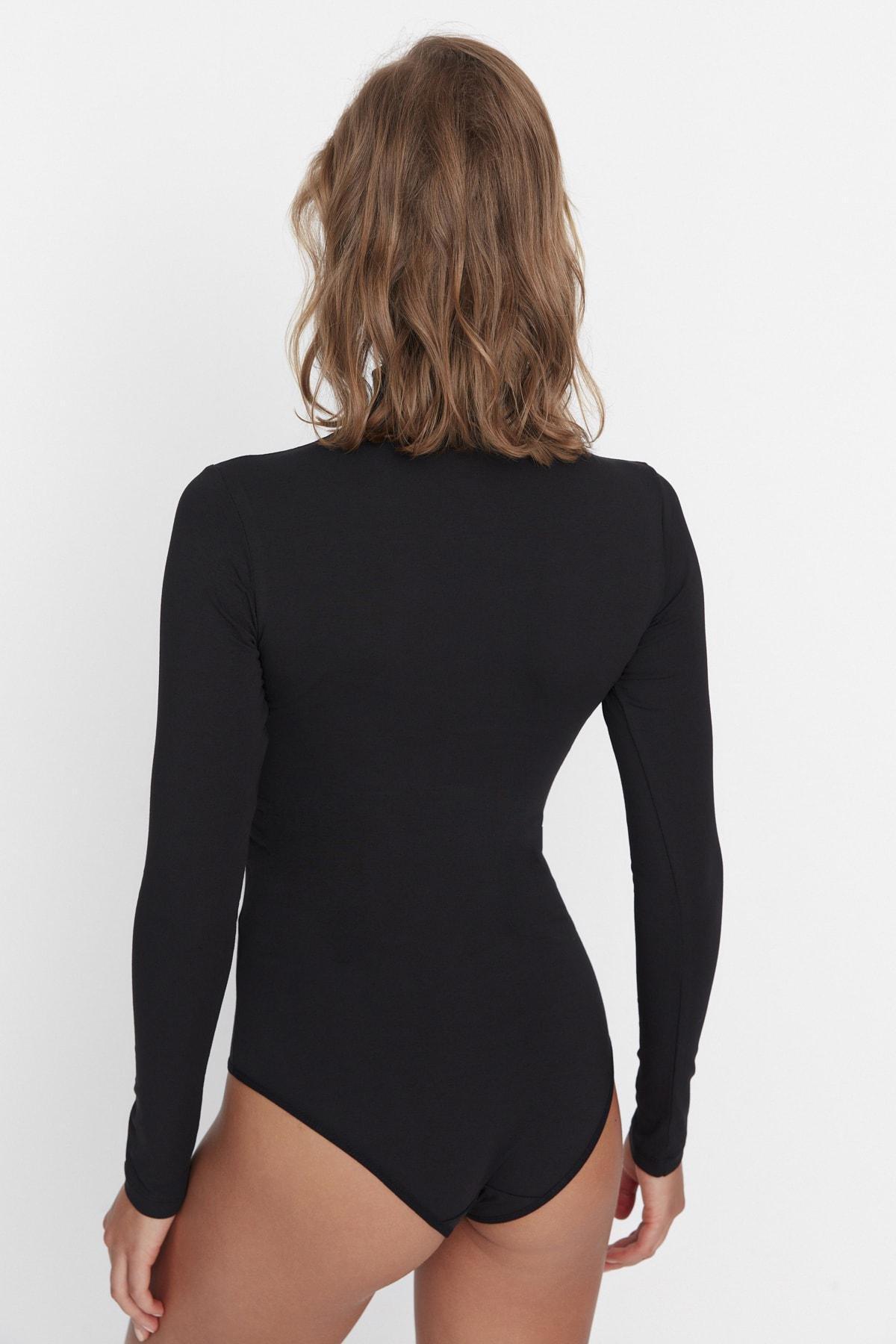 Trendyol - Black Turtleneck Bodysuit