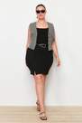 Trendyol - Black Mini Plus Size Pencil Skirt