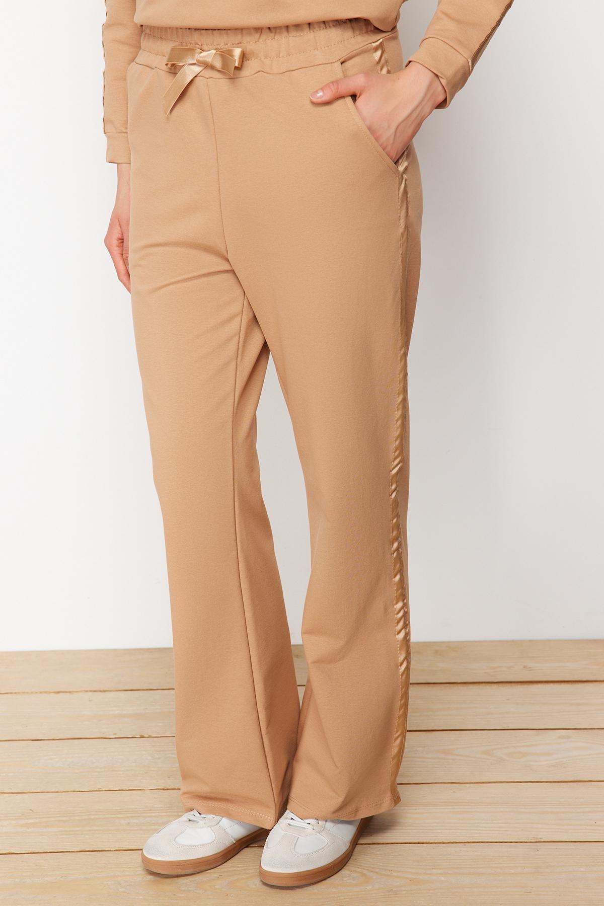 Beige Sweatsuit Co-Ord Set, , large image number 5