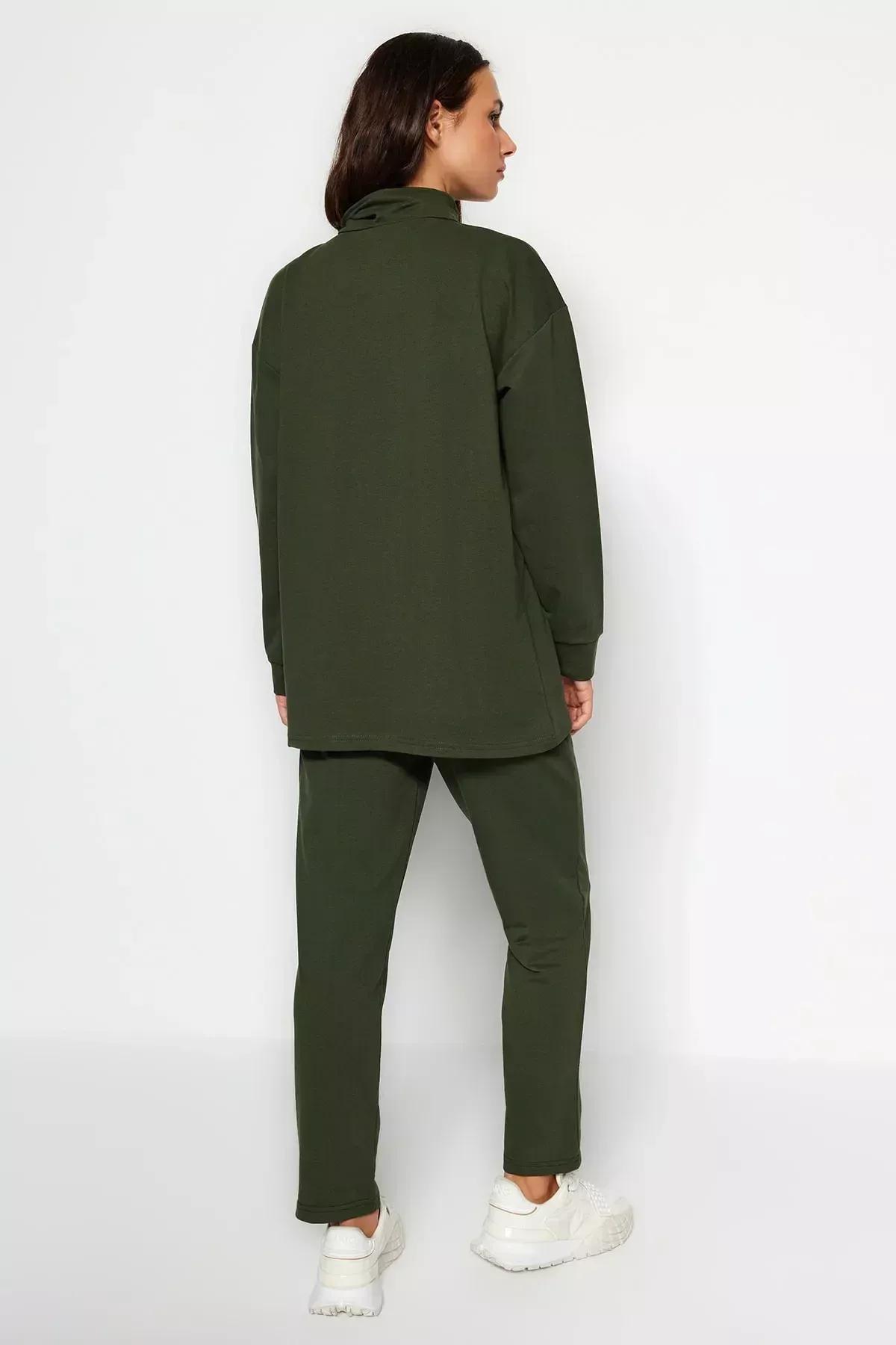 Green Detailed Knitted Co-Ord Set, , large image number 5