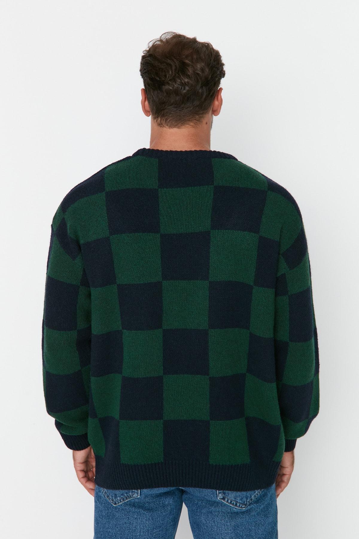 Trendyol - Multicolour Off-Shoulder Oversize Sweater
