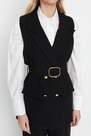 Trendyol - Black Lapel Collar Vest