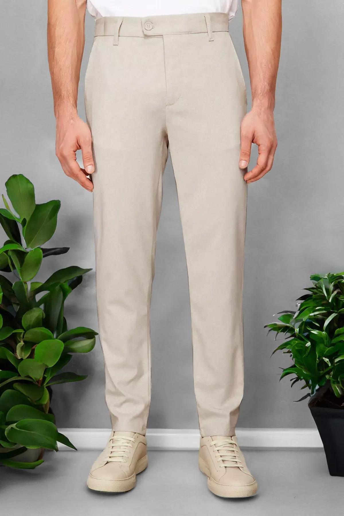 Beige Trousers, STONE, large image number 1