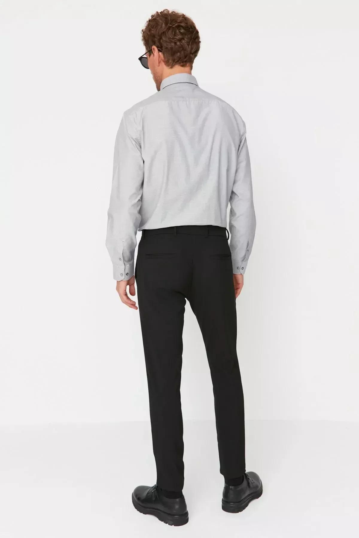 Black Slim Pants, Black, large image number 5