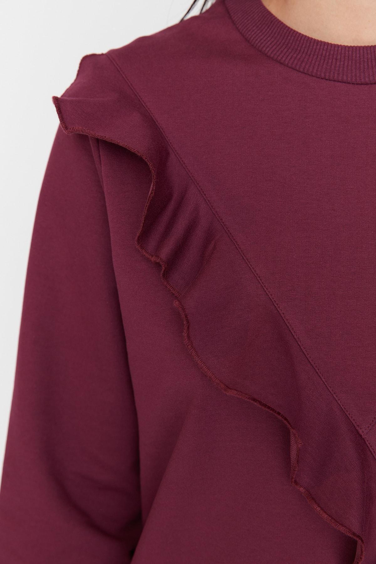 Purple Crew Neck Tunic, , large image number 3