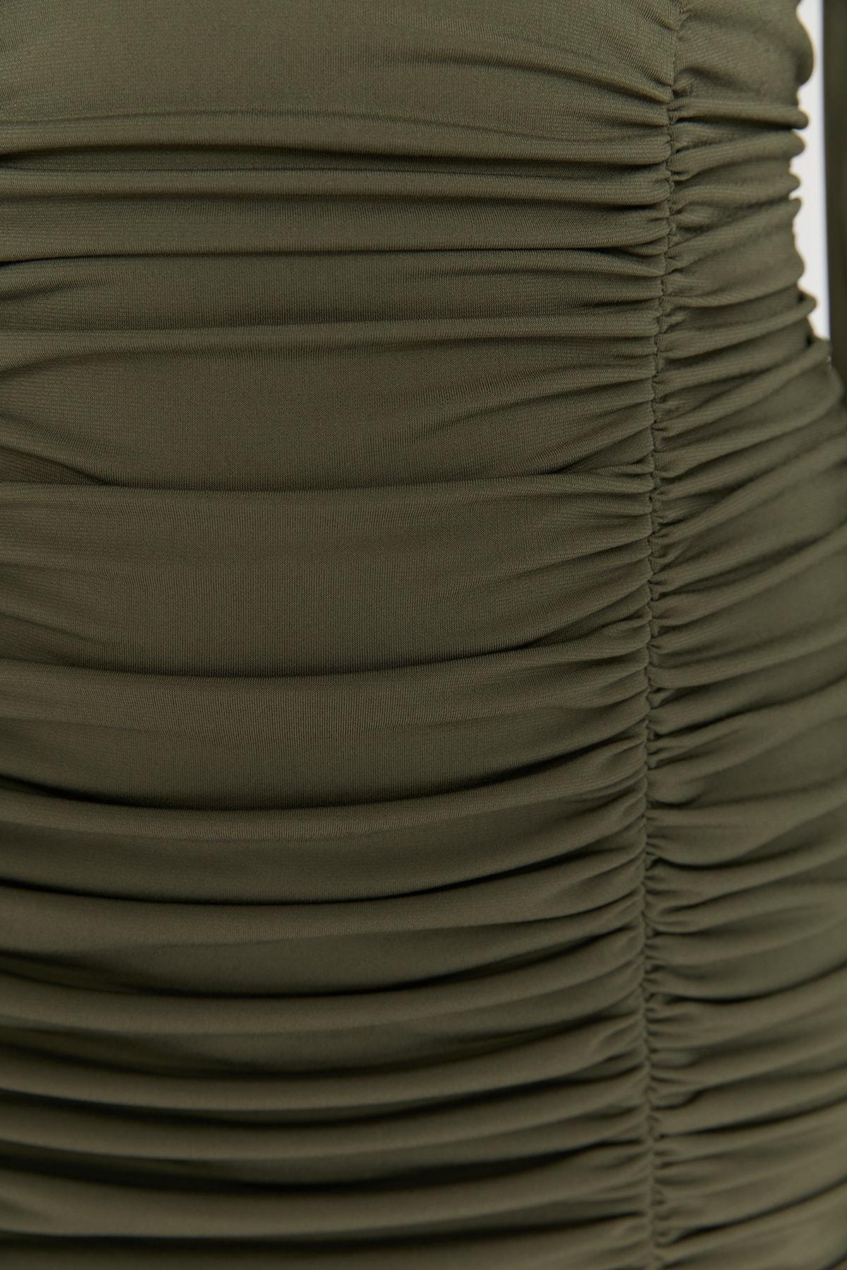 Khaki Bodycon Dress, , large image number 8
