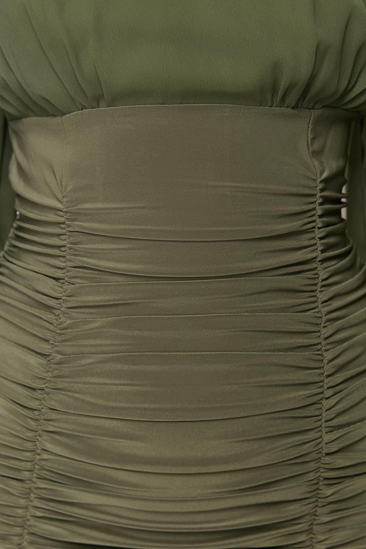 Khaki Bodycon Dress, , large image number 9