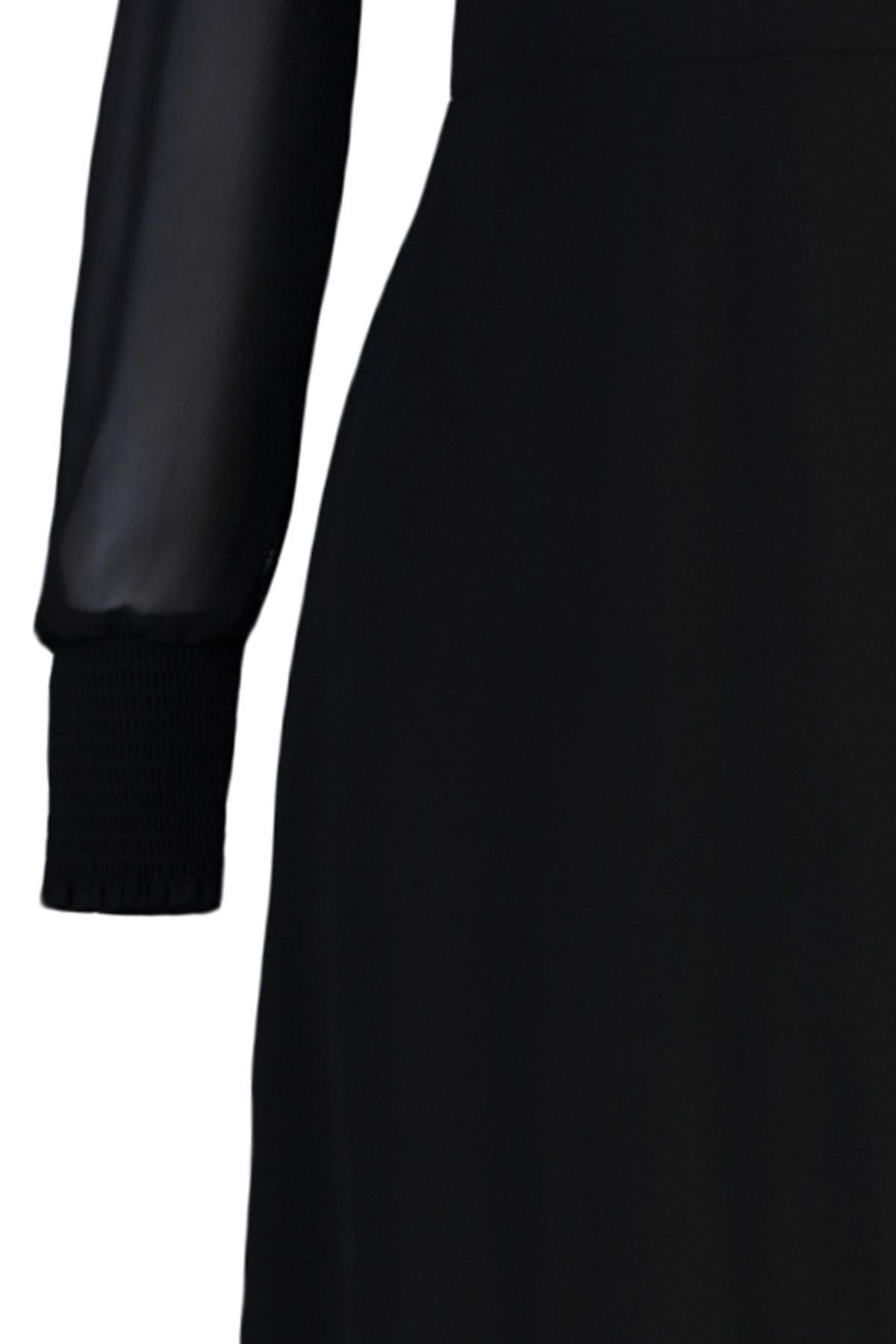 Black A-Line Dress, , large image number 7