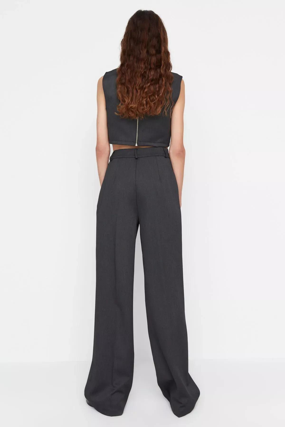 Grey Wide Leg Pants, , large image number 11