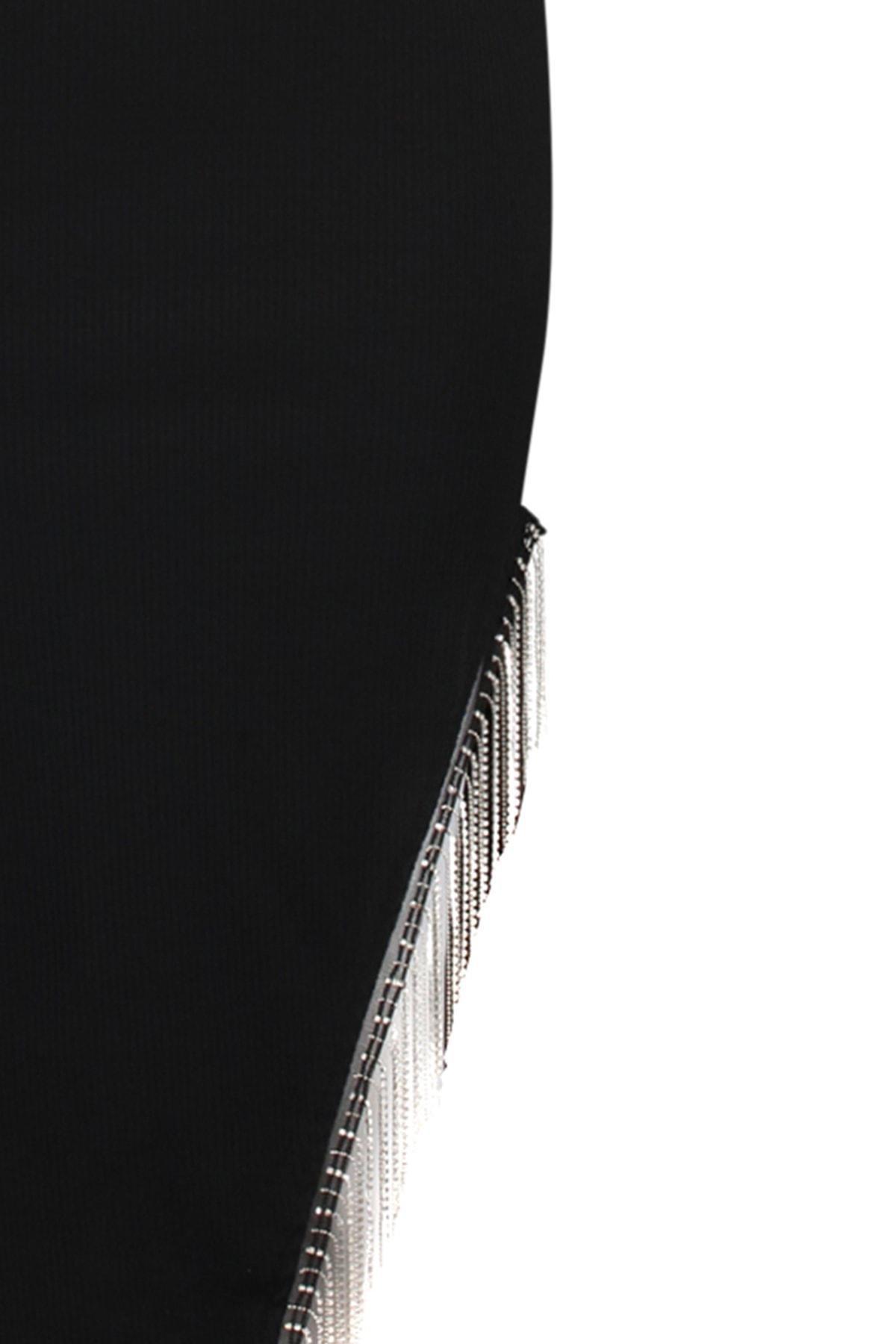 Black Bodycon Midi Skirt, , large image number 7