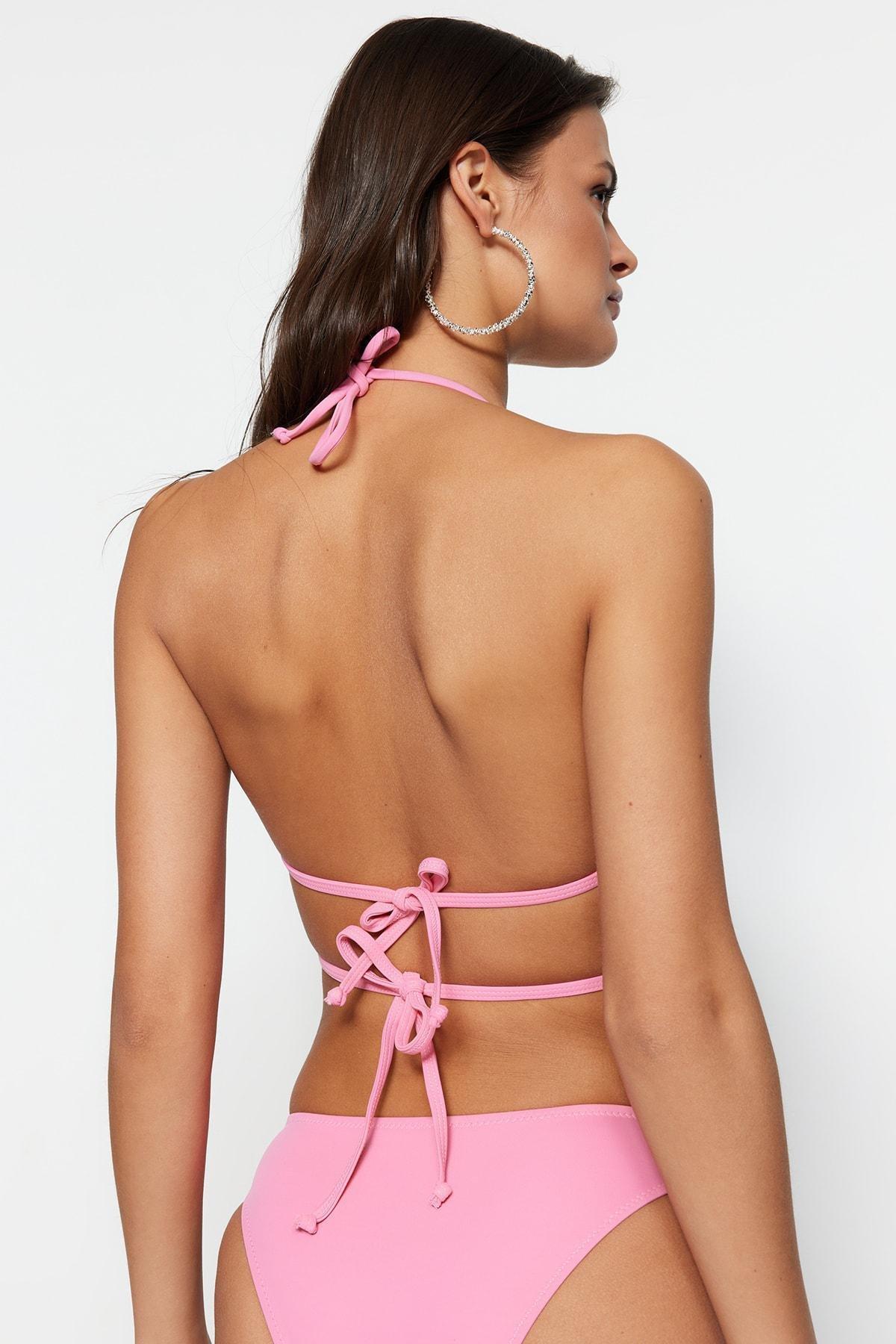 Pink Heart Accessory Bikini Top, , large image number 5