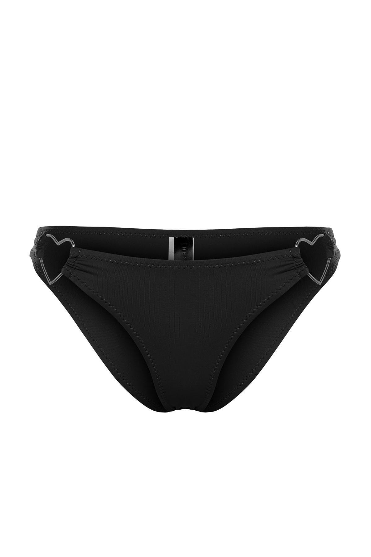 Black Accessorized Regular Leg Bikini Bottoms, , large image number 5
