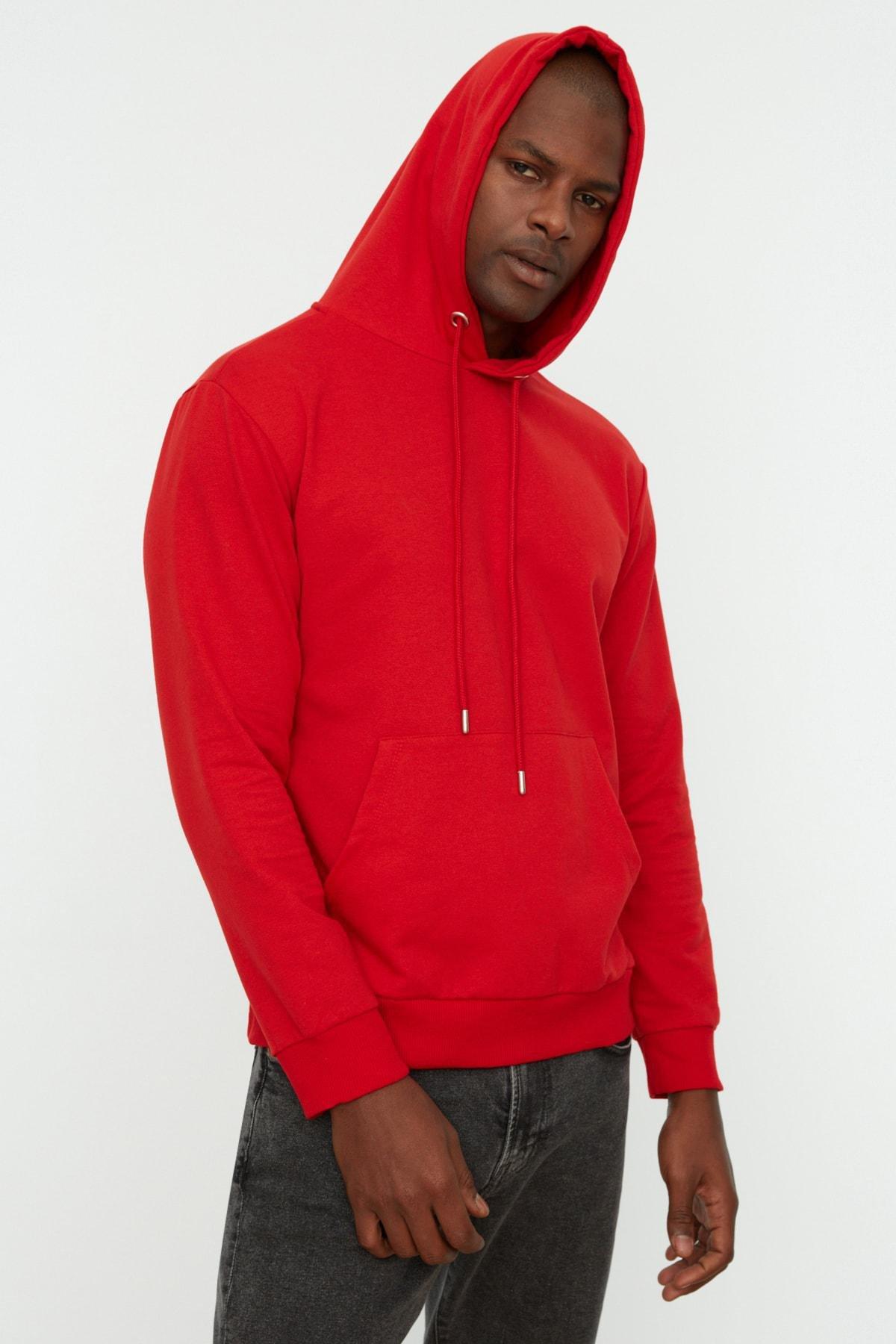 Red Hooded Sweatshirt, , large image number 3