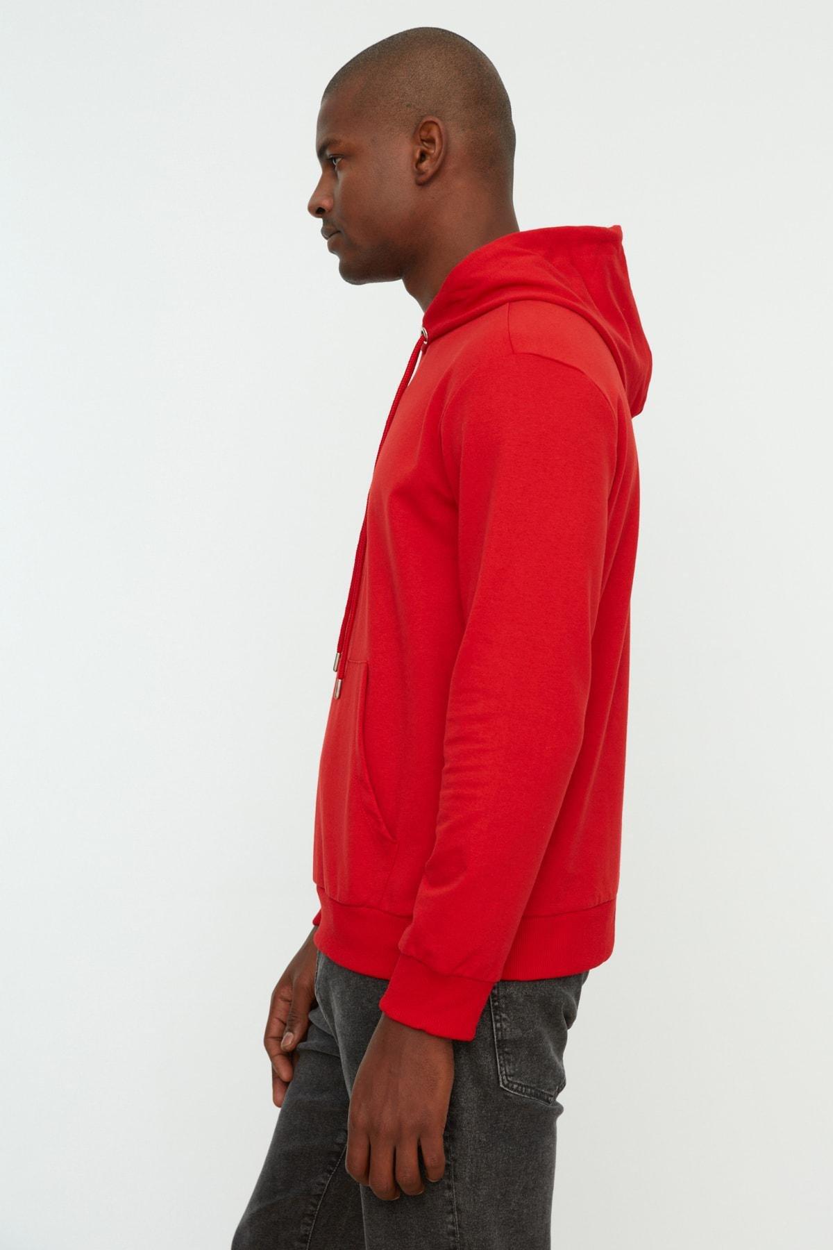 Red Hooded Sweatshirt, , large image number 4
