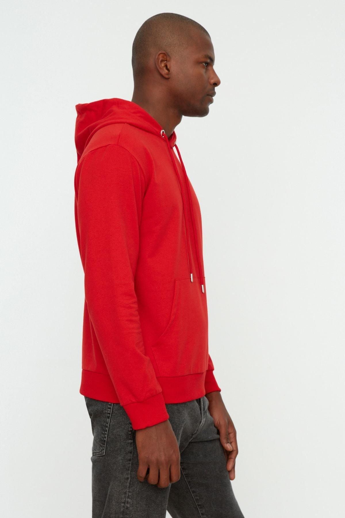 Red Hooded Sweatshirt, , large image number 5