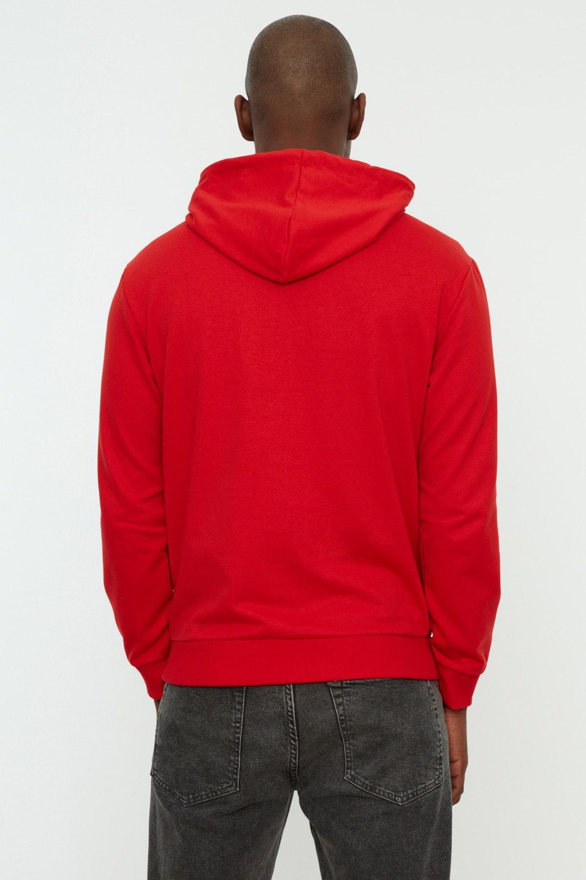 Red Hooded Sweatshirt, , large image number 7