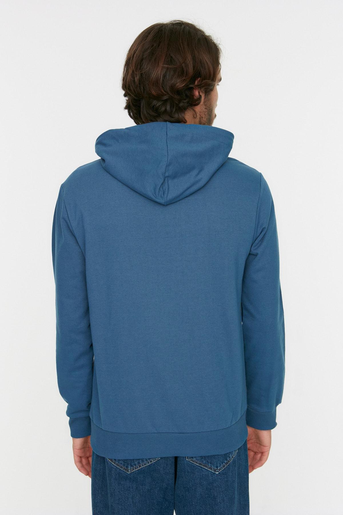 Green Mens Basic Regular/Regular Cut Hoodie. Kangaroo Pocket Long Sleeve Sweatshirt., Single, , large image number 15