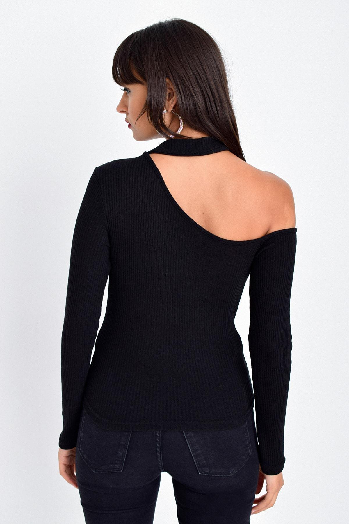 Black Bodycon Blouse, , large image number 2