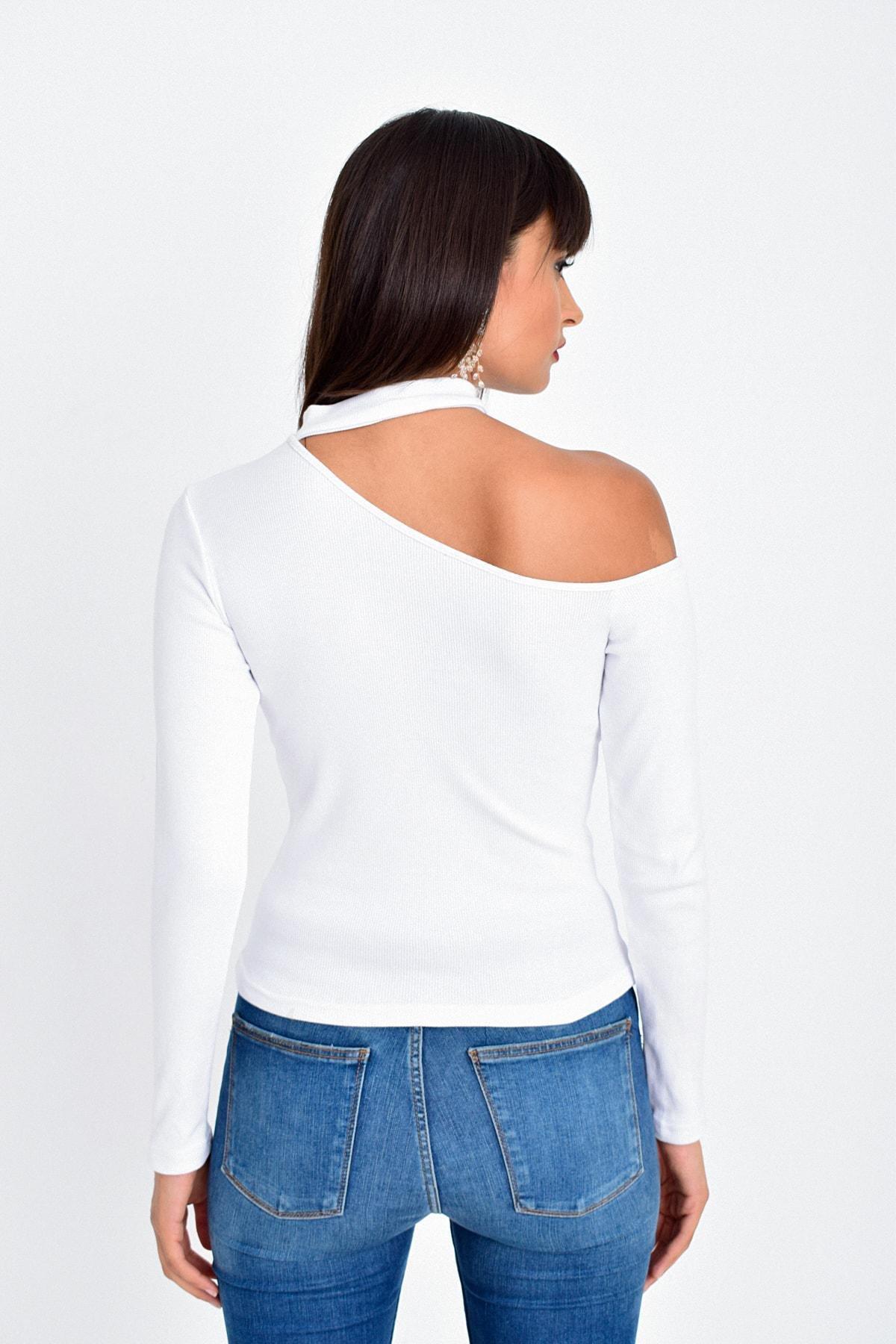 White Bodycon Top, , large image number 3