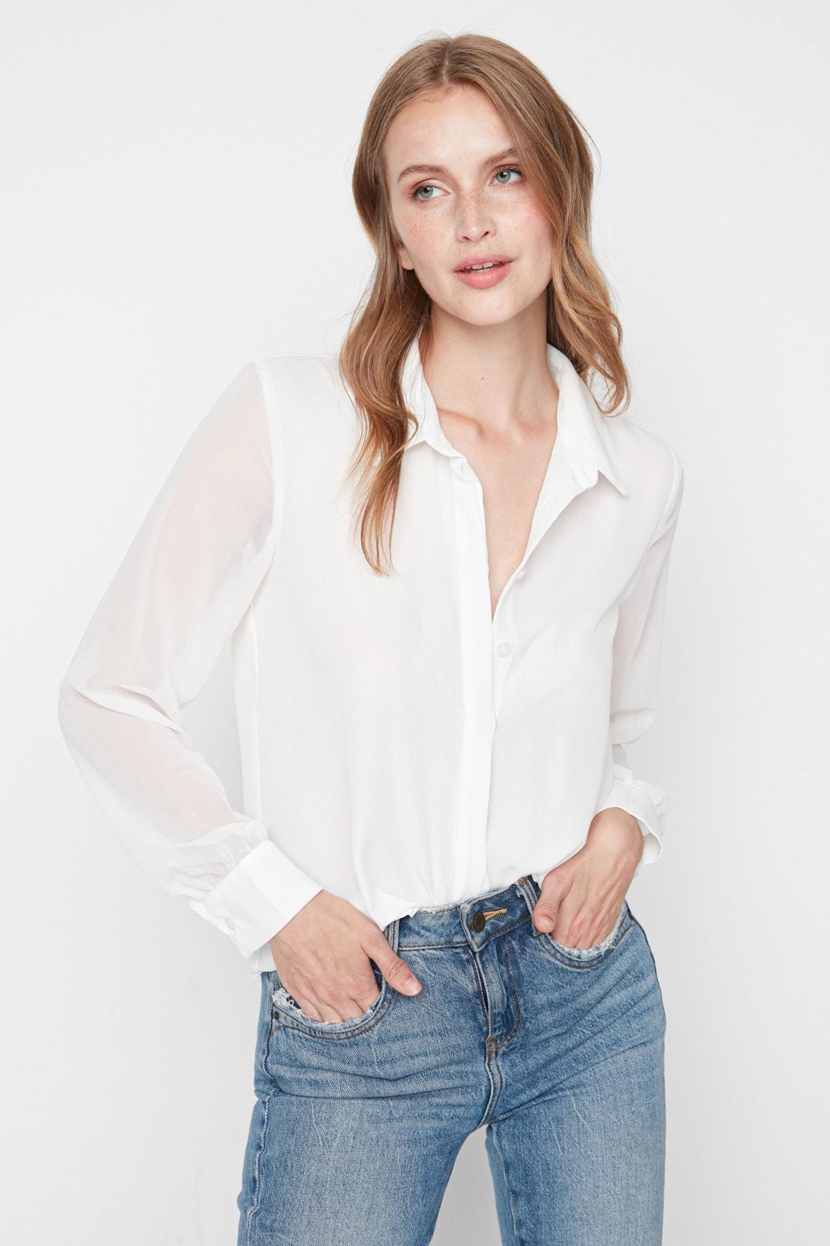 White Regular Shirt, , large image number 1