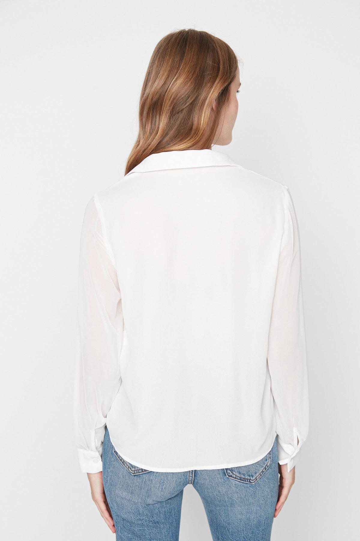 White Regular Shirt, , large image number 4