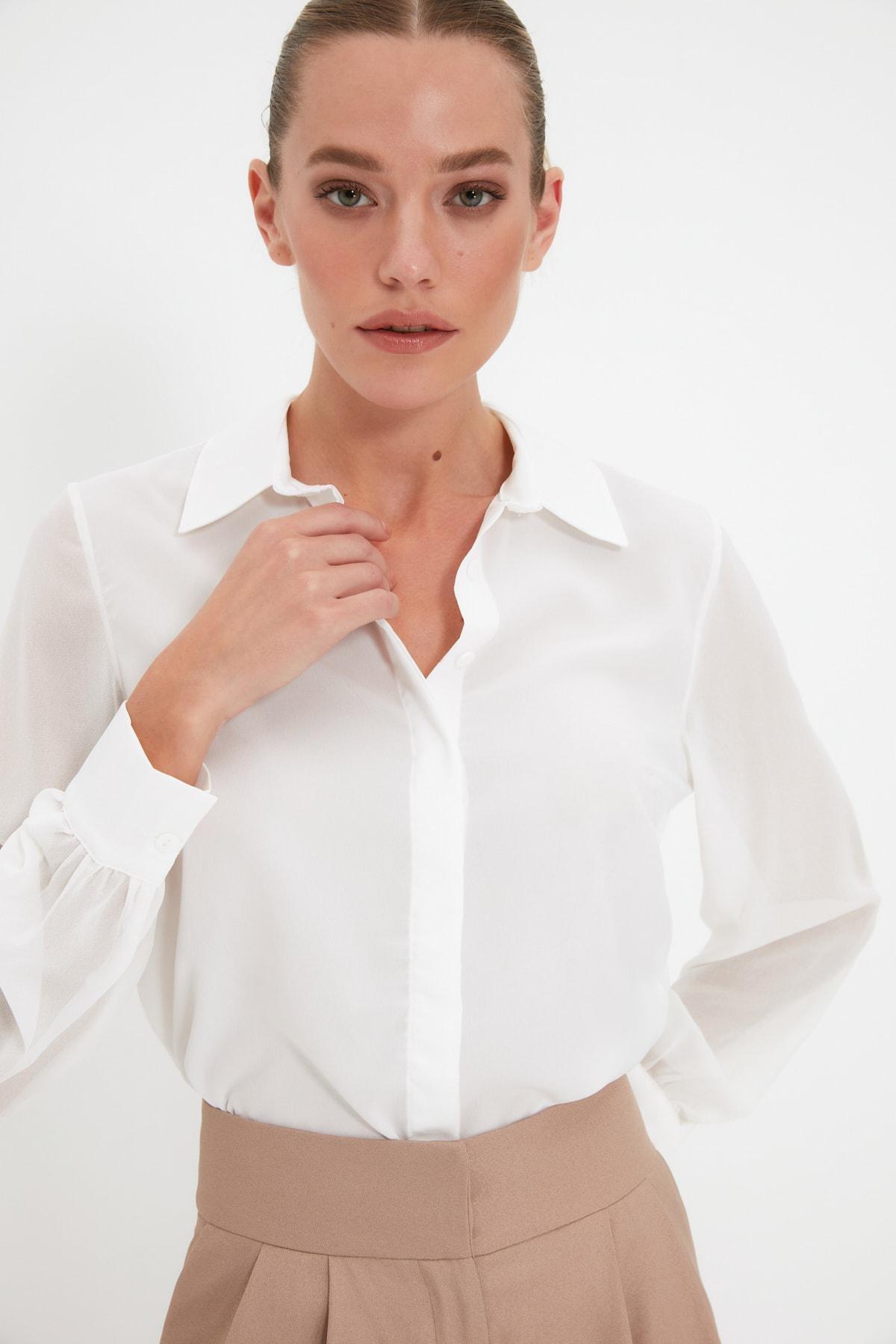 White Regular Shirt, , large image number 5