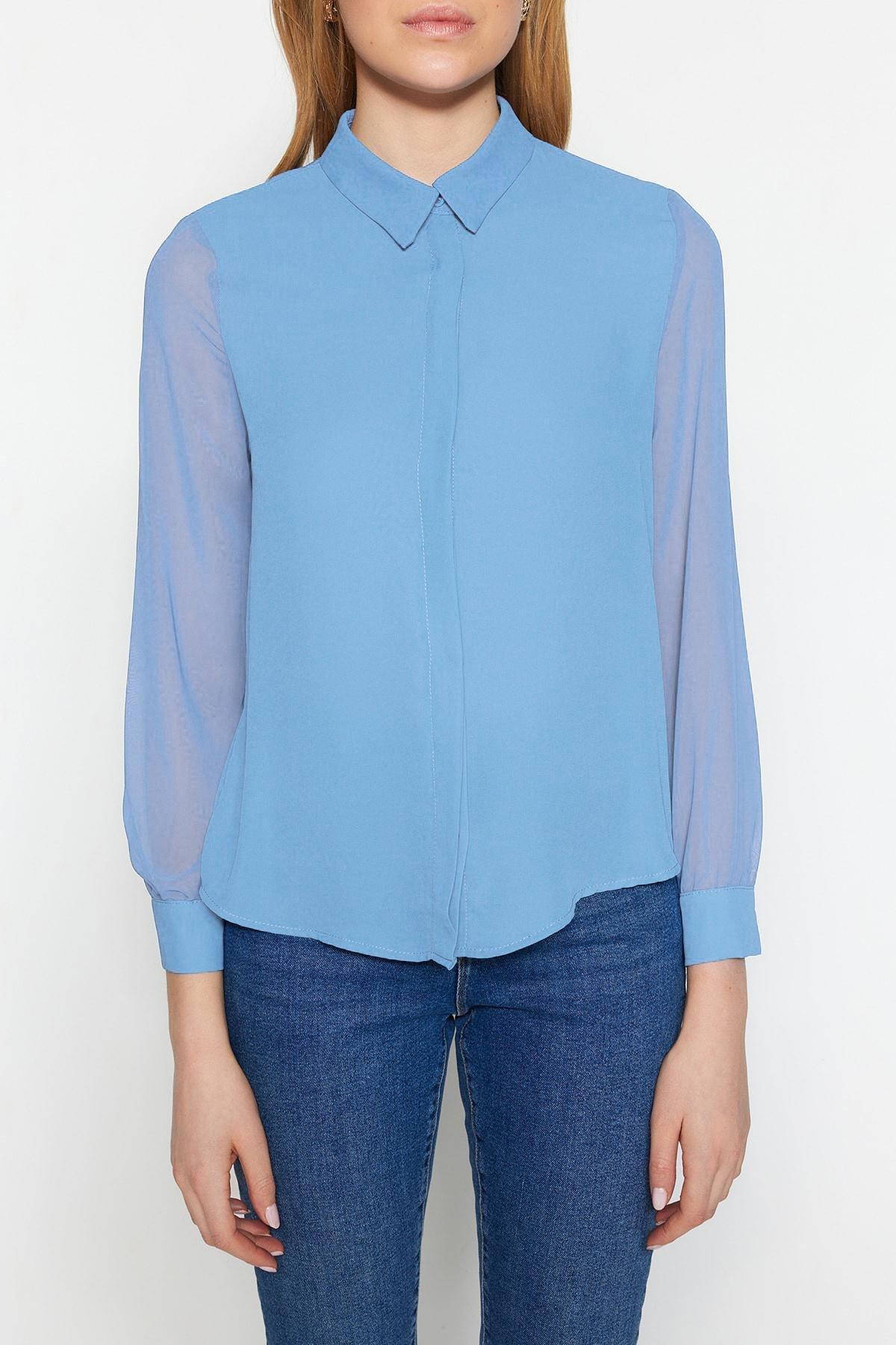 Blue Collared Shirt, , large image number 3